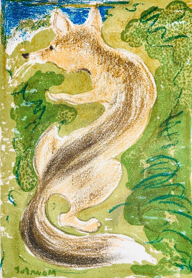 Maurice Mourlot, Composition, de Goupil a Margot, Histoires De Betes, Limited Edition Lithograph (1 of 4)