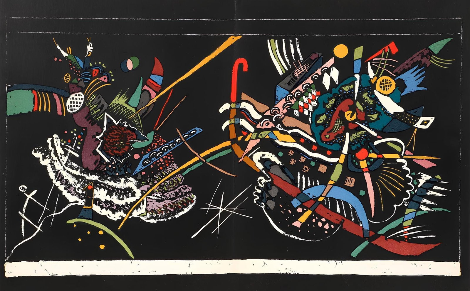 Wassily Kandinsky, Composition, Derriere le miroir, Limited Edition Lithograph (1 of 4)