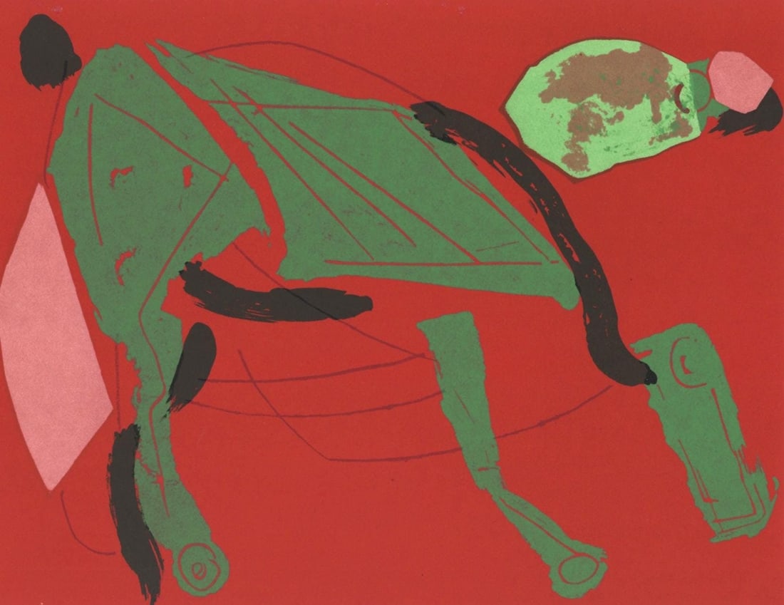 Marino Marini, Composition, XXe siecle, Limited Edition Lithograph (1 of 4)