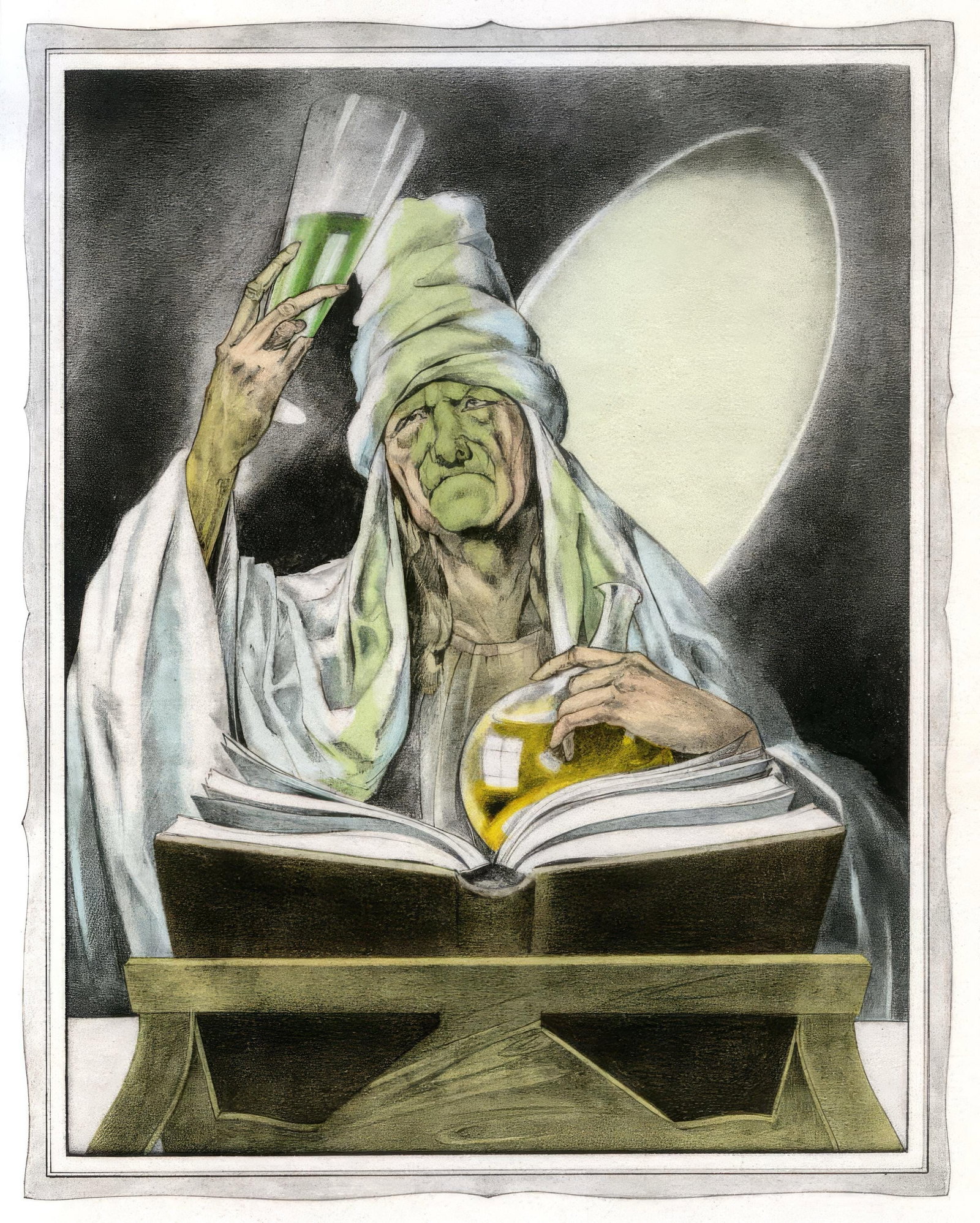 Umberto Brunelleschi, Untitled, from The Tales of Boccaccio, Limited Edition Lithograph and Pochoir, (1 of 4)