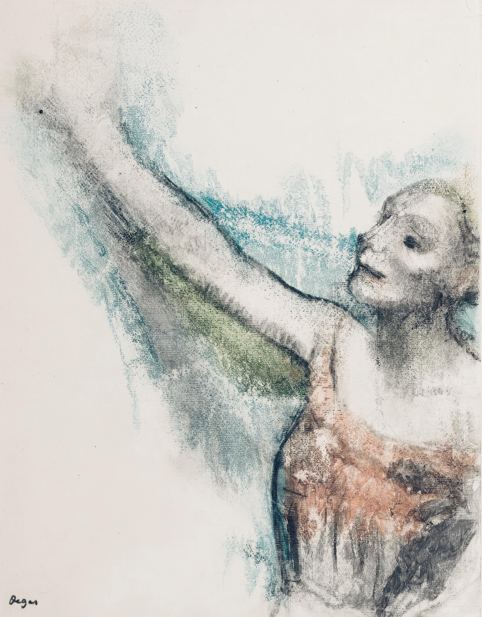 Edgar Degas, Dancer, from Dance Drawings, Limited Edition Engraving, 1936: This exquisite engraving by Edgar Degas (1834-1917), titled Danseuse (Dancer), originates from the celebrated album Degas Danse dessin (Degas Dance Drawings), published by Ambroise Vollard, Paris,