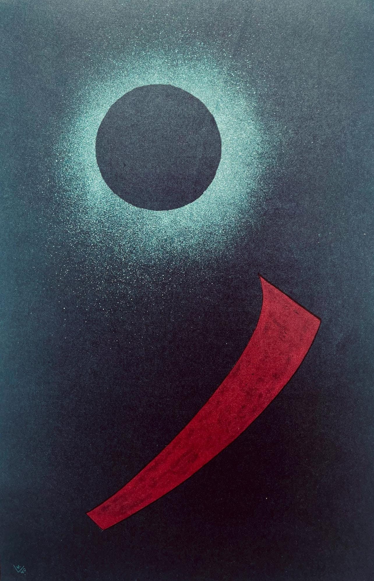 Wassily Kandinsky, Composition, Derriere le miroir, Limited Edition Lithograph: Lithograph on velin paper. Paper size: 15 x 11 inches. Excellent condition. Inscription: Unsigned and unnumbered, as issued. Notes: From Derriere le miroir, N deg 119. Published by Aime Maeght, Editeu