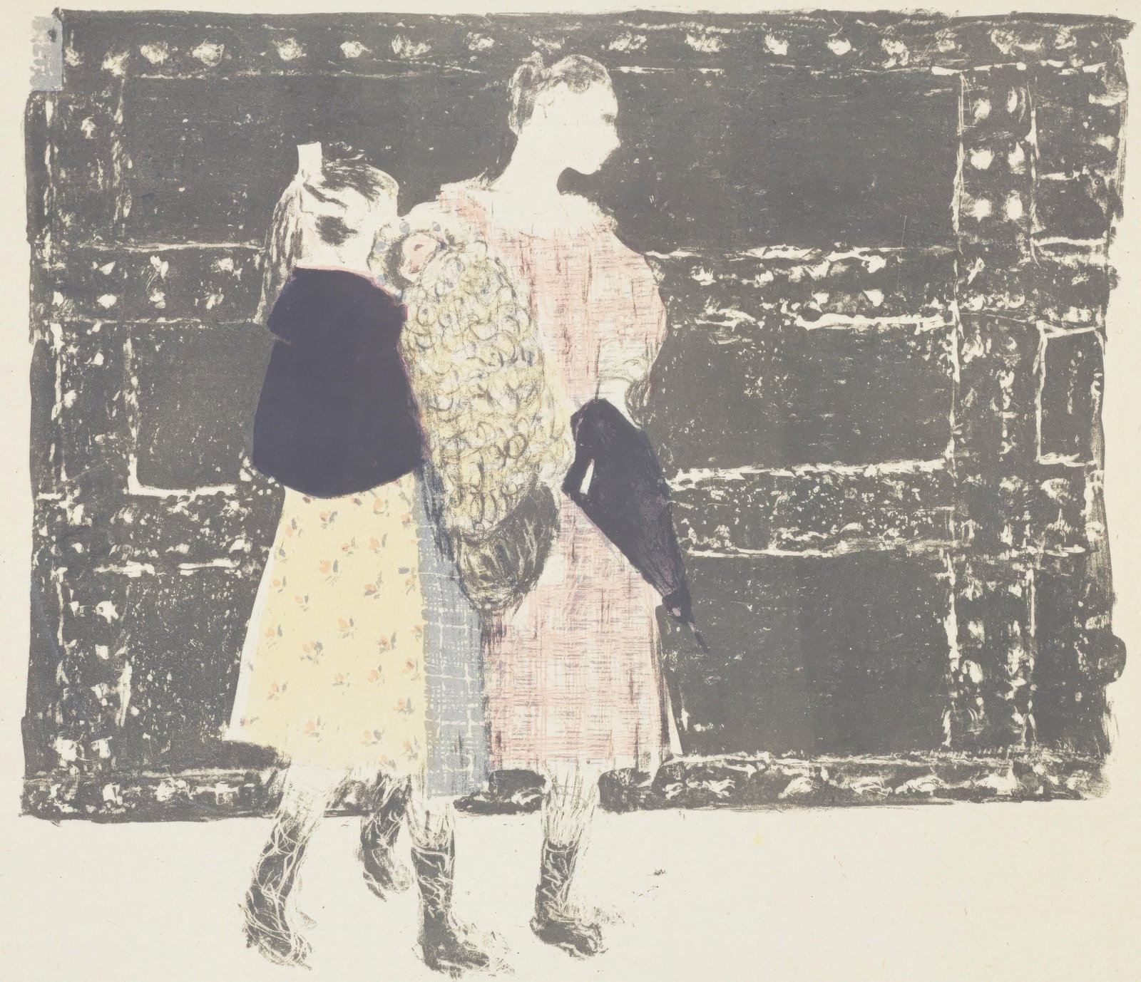 Jean-Edouard Vuillard, On the Europe Bridge, from The Graphic Work of Vuillard, Limited Edition: This exquisite lithograph by Jean-Edouard Vuillard (1868-1940), titled Sur le pont de l'Europe (On the Europe Bridge), from L'oeuvre grave de Vuillard (The Graphic Work of Vuillard), originates from t