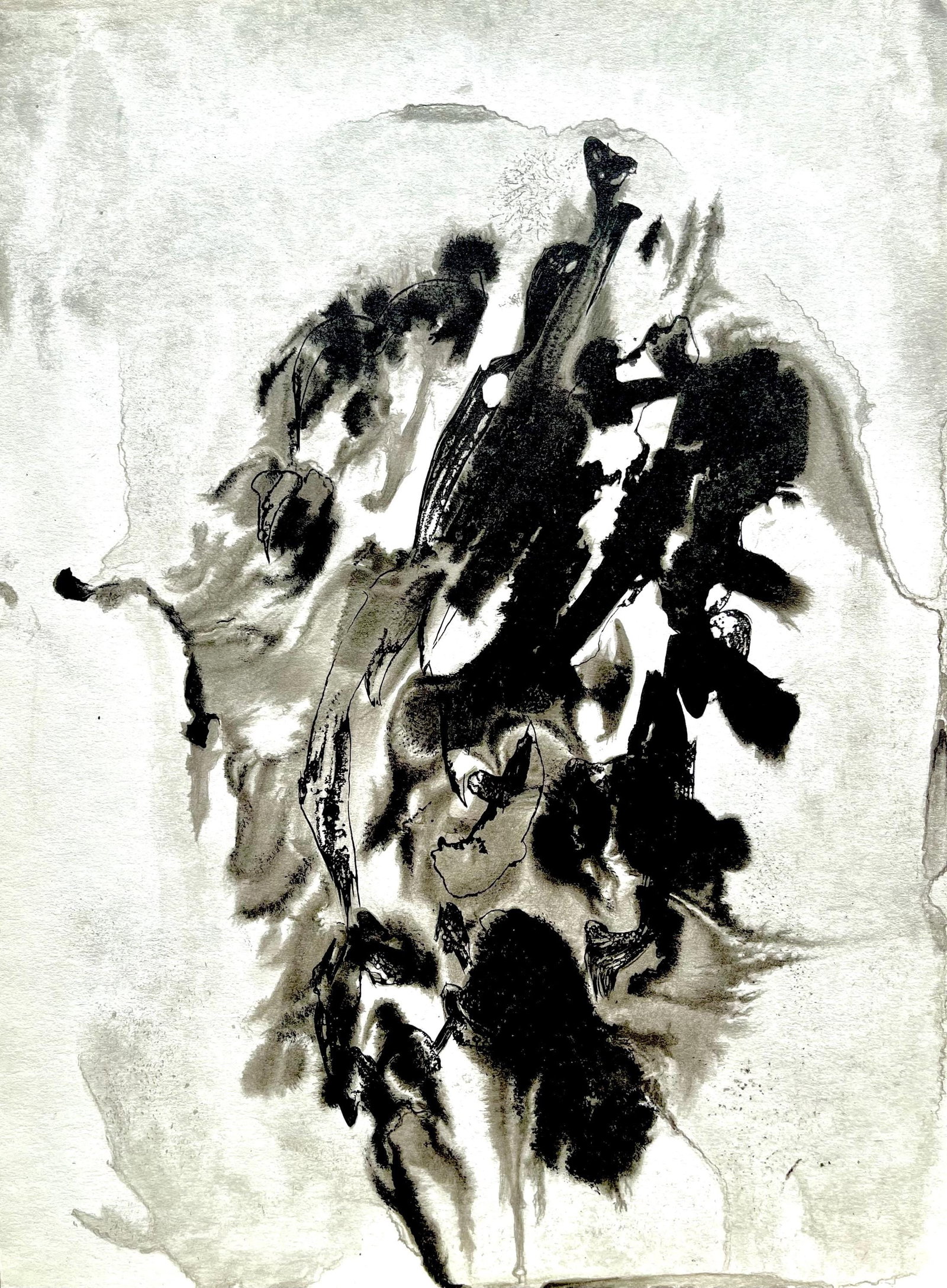 Francois Fiedler, Composition, Derriere le miroir, Limited Edition Lithograph (1 of 4)