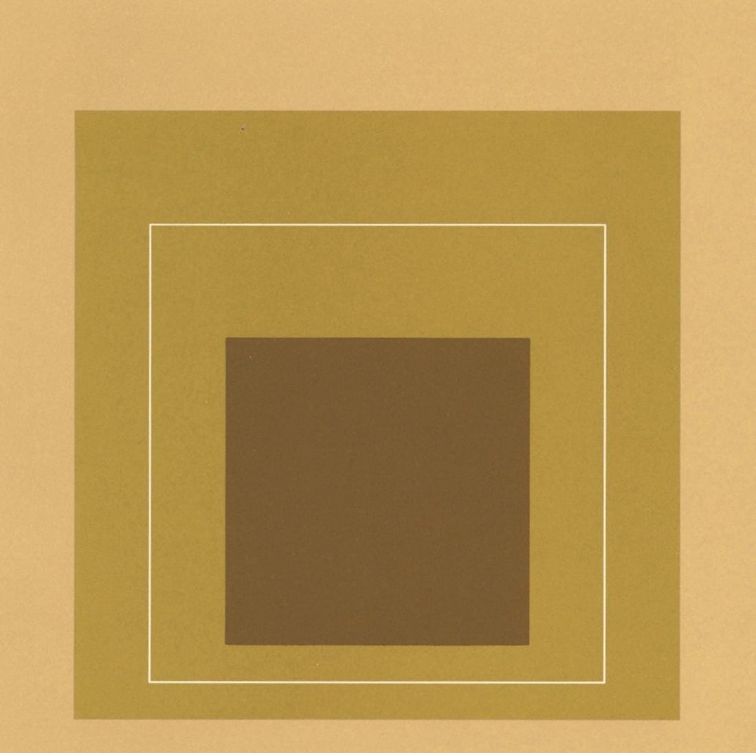 Josef Albers, Homage to the Square, Josef Albers: White Line Squares, Limited Edition Lithograph (1 of 4)