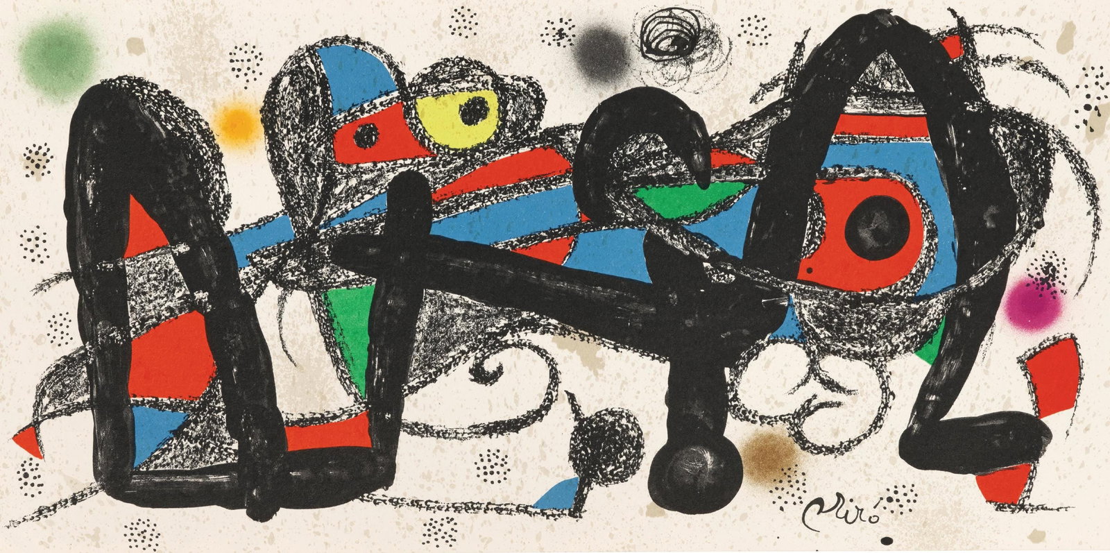 Joan Miro, Portugal, from Miro as Sculptor, Limited Edition Lithograph, 1974 (1 of 4)