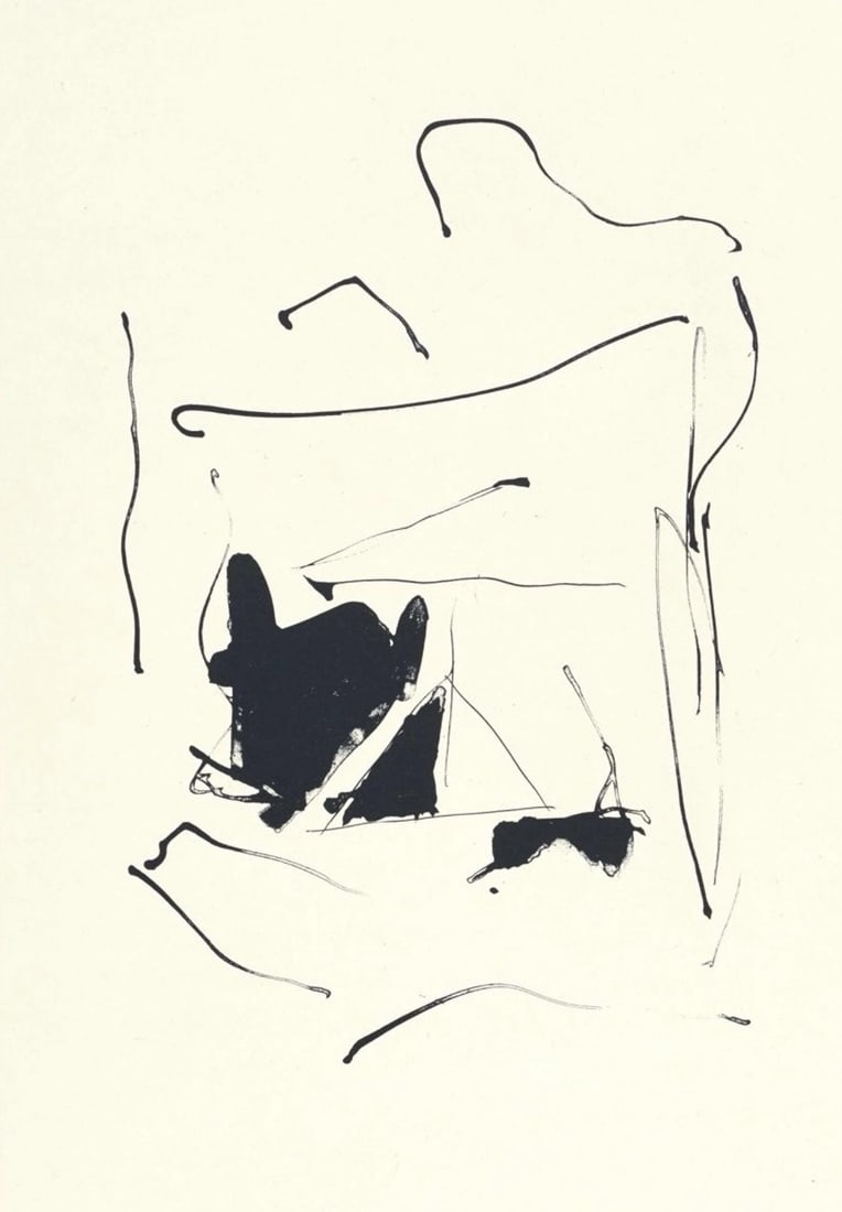 Robert Motherwell, Burnt Water (Belknap 354-380; Engberg/Banach 415-441), Three Poems, Limited (1 of 4)