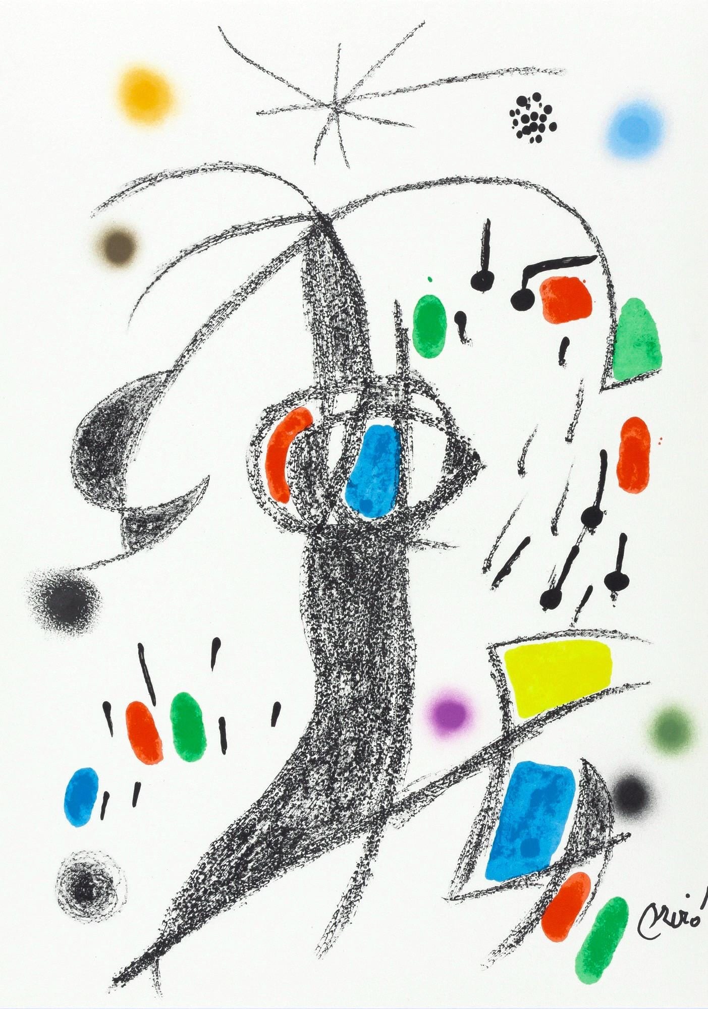Joan Miro, Composition (Mourlot, 1051-1072), Maravillas con Variaciones acrosticas en el Jardin de (1 of 4)