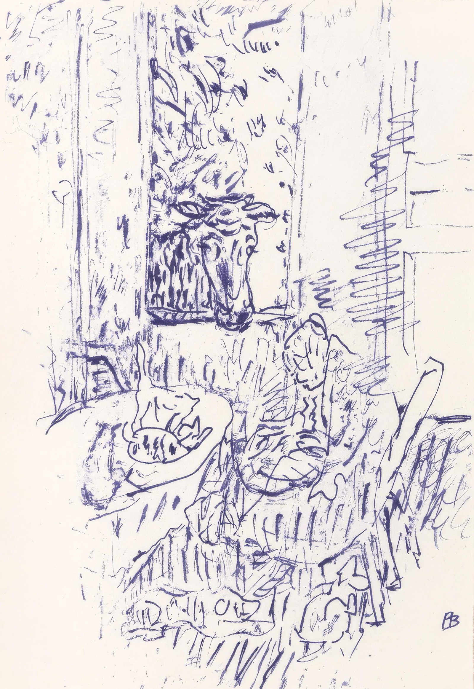 Pierre Bonnard, Untitled, from Correspondances, Limited Edition Lithograph, 1944 (1 of 4)