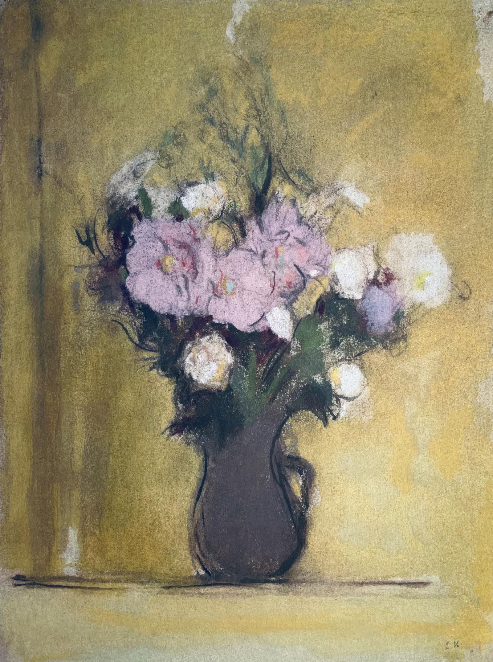 Jean-Edouard Vuillard, Bouquet of Flowers, from Vuillard, Twelve Pastels, Limited Edition Lithograph (1 of 4)