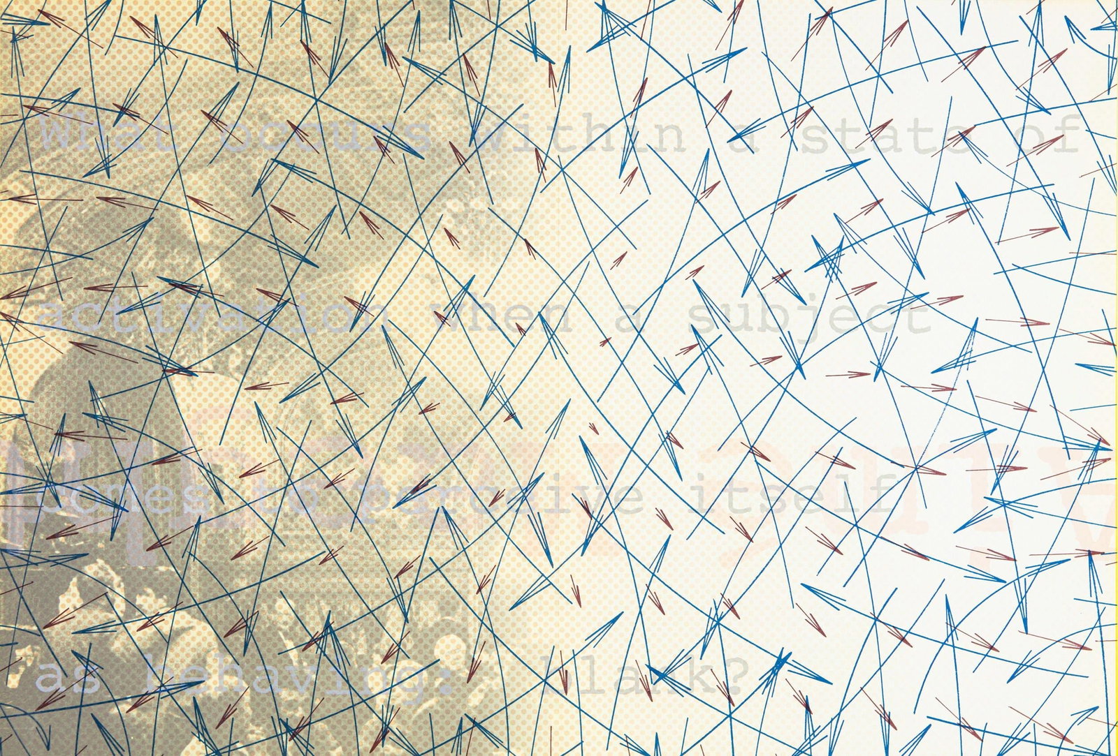 Shusaku Arakawa ???? ??, Composition, Derriere le miroir, Limited Edition Lithograph: Lithograph on velin paper. Paper size: 15 x 22 inches. Excellent condition, with centerfold, as issued. Inscription: Unsigned and unnumbered, as issued. Notes: From Derriere le miroir, N deg 252, 1982