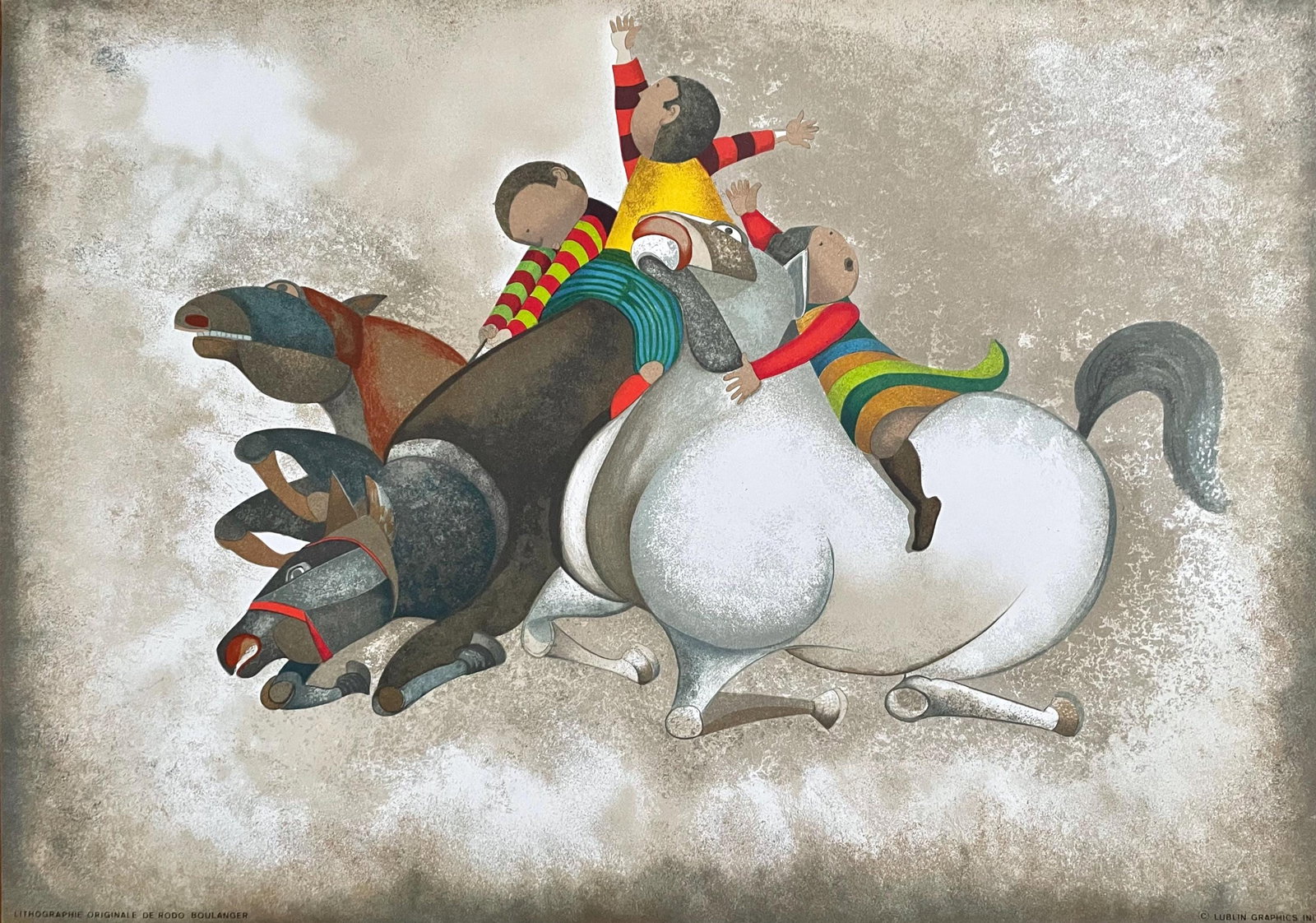 Graciela Rodo Boulanger, Three Part Out, Original Edition Offset Lithograph (1 of 4)