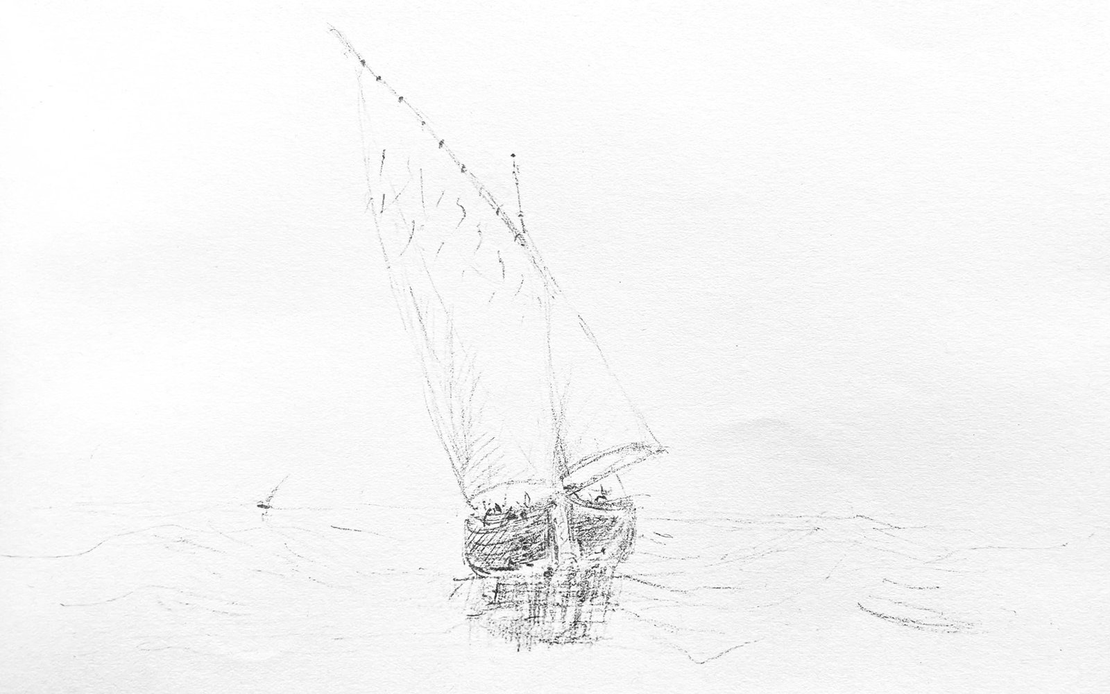 Henri de Toulouse-Lautrec, Composition, Toulouse-Lautrec, Album De Marine, Limited Edition: Lithograph and stencil on Papeteries de Rives paper. Paper size: 5.71 x 8.86 inches. Excellent condition. Inscription: Unsigned and unnumbered, as issued. Notes: From the album, Toulouse-Lautrec Album