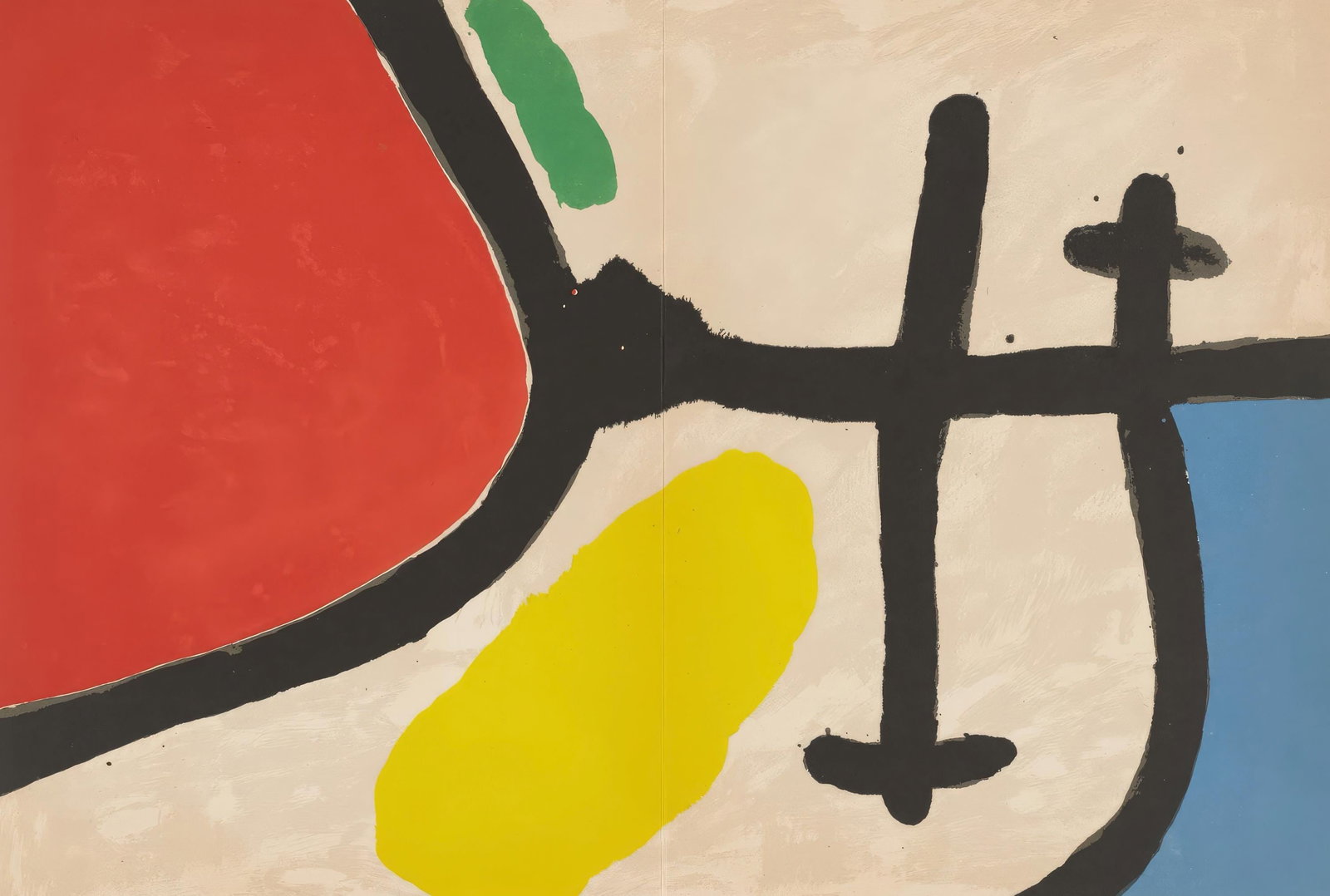 Joan Miro, Untitled, from Tarragona Tapestry, Limited Edition Lithograph, 1972 (1 of 4)