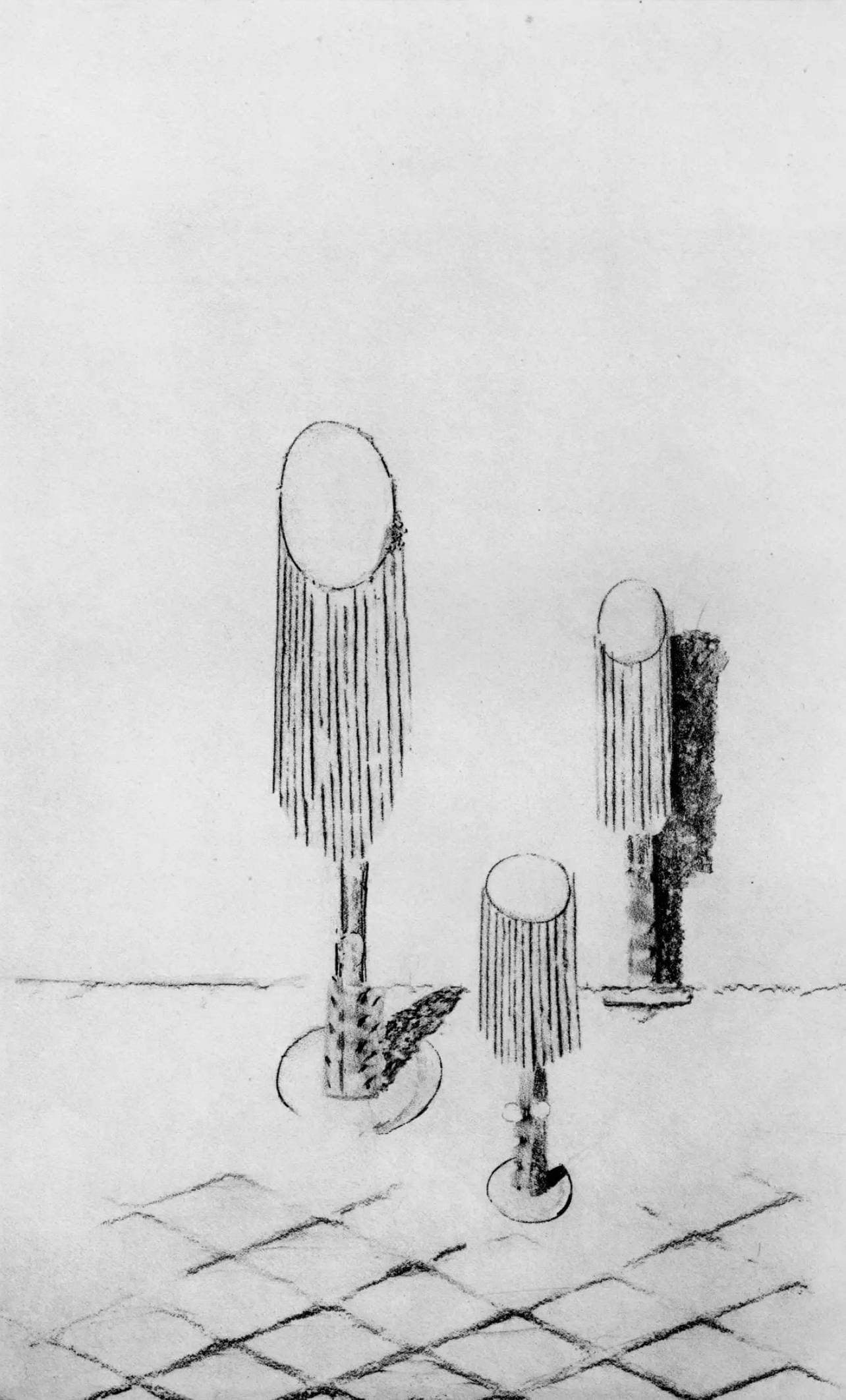 Max Ernst, Composition (Spies/Leppien 222), Histoire Naturelle, Limited Edition Lithograph: Collotype from frottage on velin paper. Paper size: 19.625 x 12.75 inches. Excellent condition. Unsigned and unnumbered, as issued. Notes: From the album, Max Ernst, Histoire Naturelle, 1972. Publishe