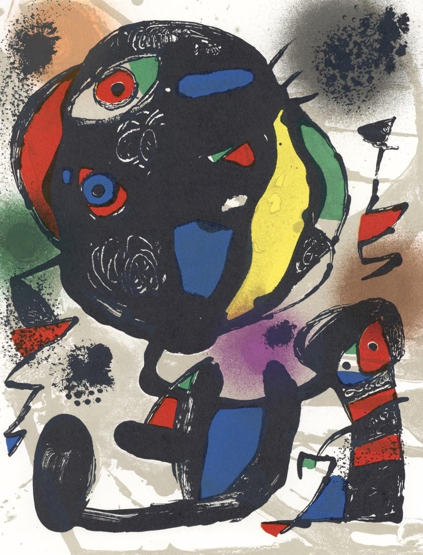 Joan Miro, Composition, (Cramer 249; Mourlot 1260), Joan Miro Lithographs, Limited Edition (1 of 4)