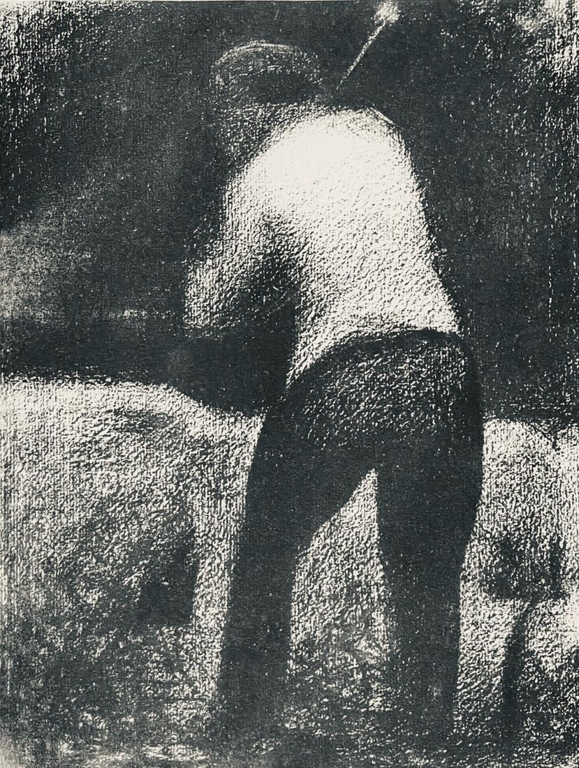 Georges Seurat, Le casseur de pierres, Seurat, Limited Edition Lithograph: Lithograph on velin du Canson & Montgolfier Vidalon-Les-Annonay paper. Paper size: 12.5 x 9.75 inches. Excellent condition. Inscription: Unsigned and unnumbered, as issued. Notes: From the album, Seur