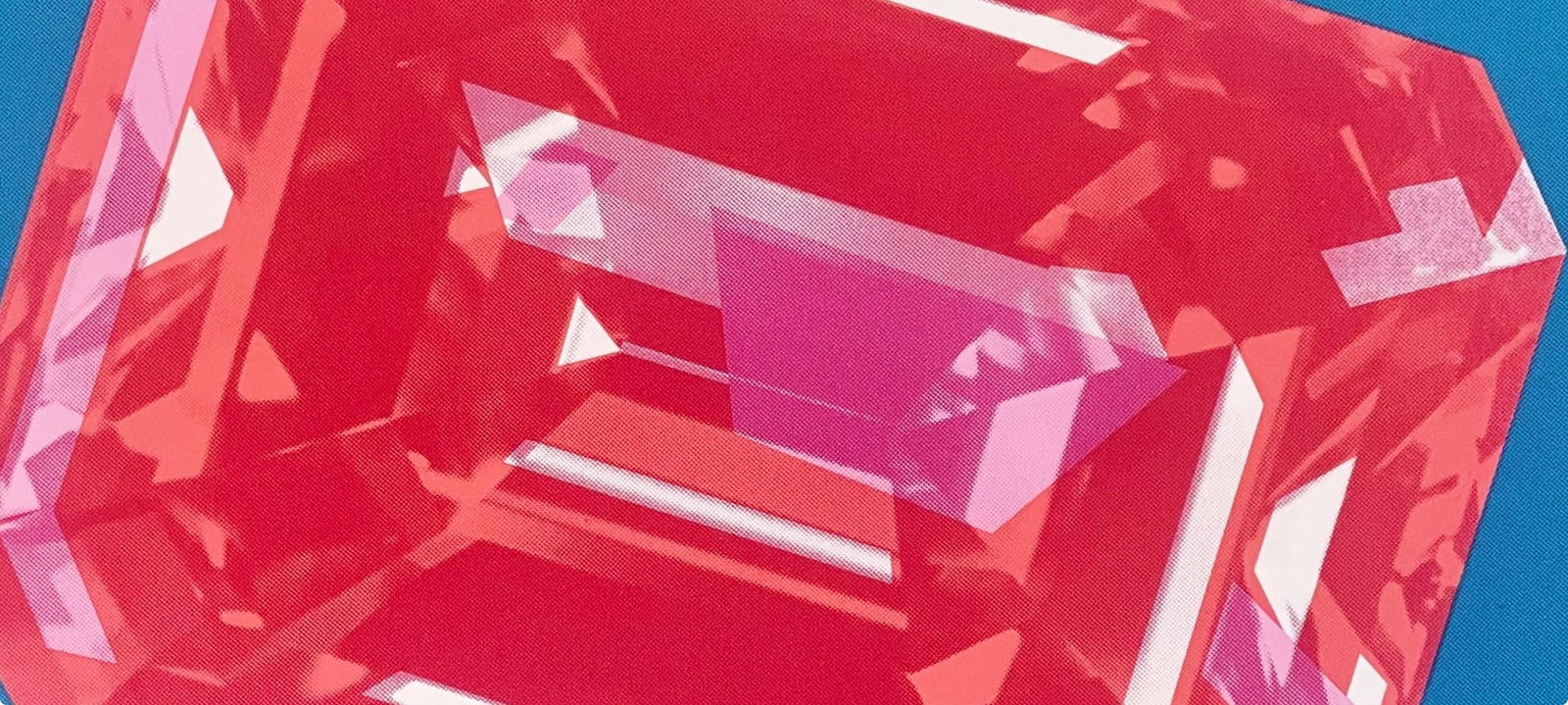 Richard Bernstein, Ruby, Signed, Limited Edition Silkscreen - 2