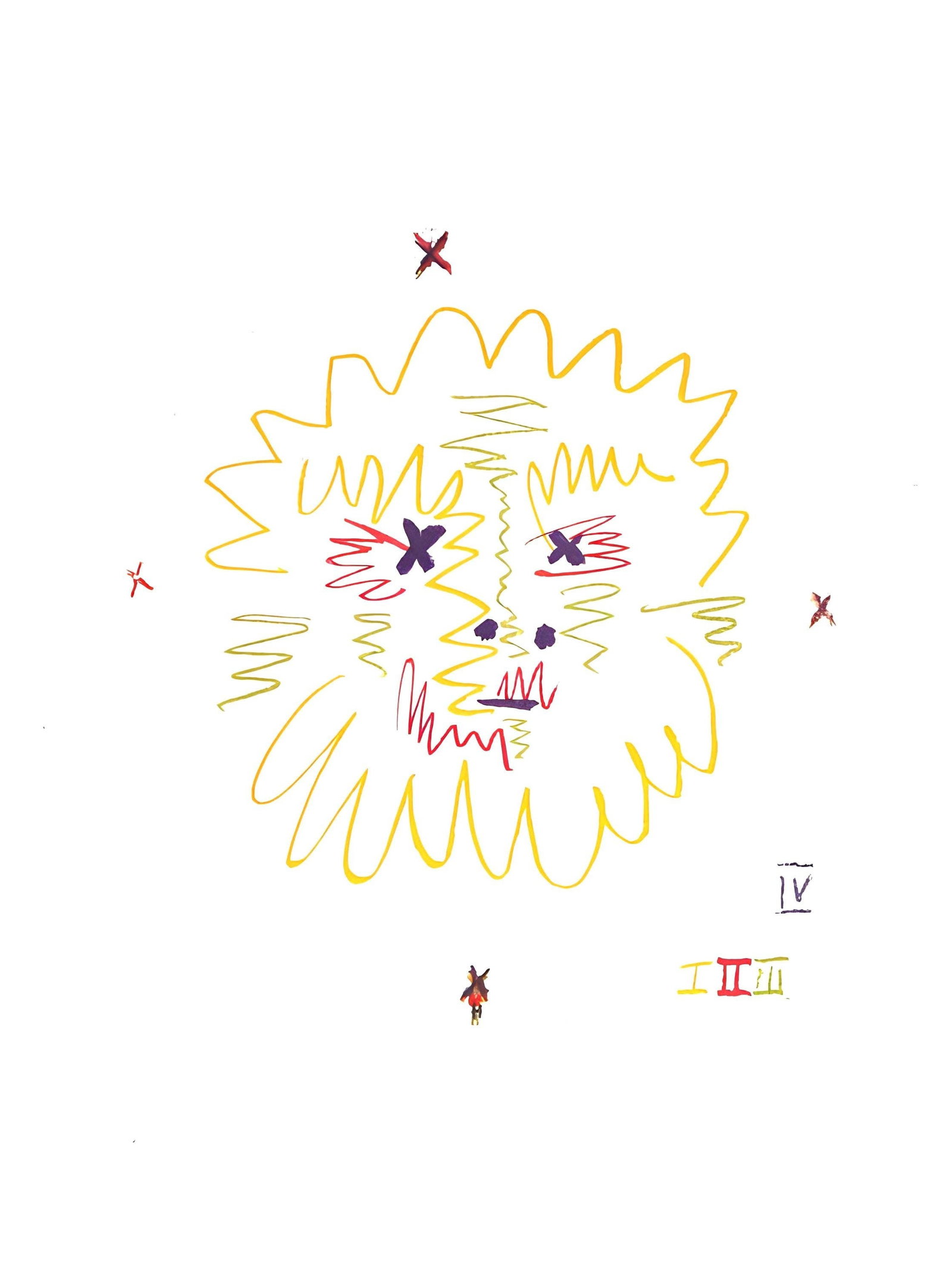 Pablo Picasso, Composition (Cramer 88), Dans l'Atelier de Picasso, Limited Edition Lithograph: Lithograph on velin d'Arches a la forme savoir paper. Paper size: 14 x 9.25 inches. Excellent condition. Unsigned and unnumbered, as issued. Notes: From the volume, Dans l'Atelier de Picasso, 1957.