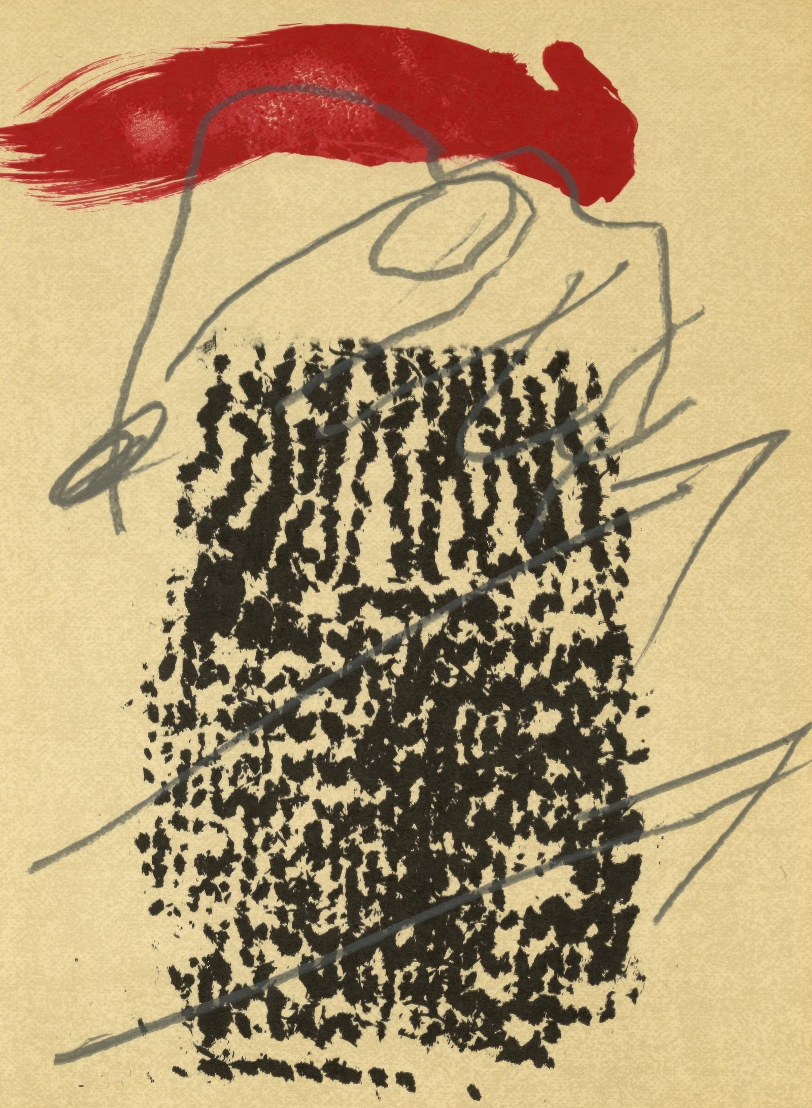 Antoni Tapies, Untitled, from Ediciones Poligrafa, Limited Edition Lithograph, 1979 (1 of 4)