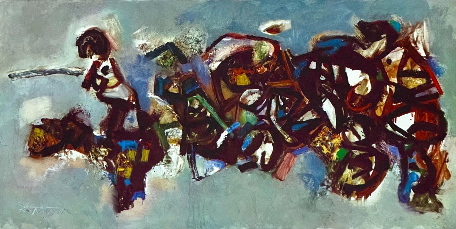 Abraham Rattner, Composition with old shoes, Limited Edition Lithograph (1 of 4)