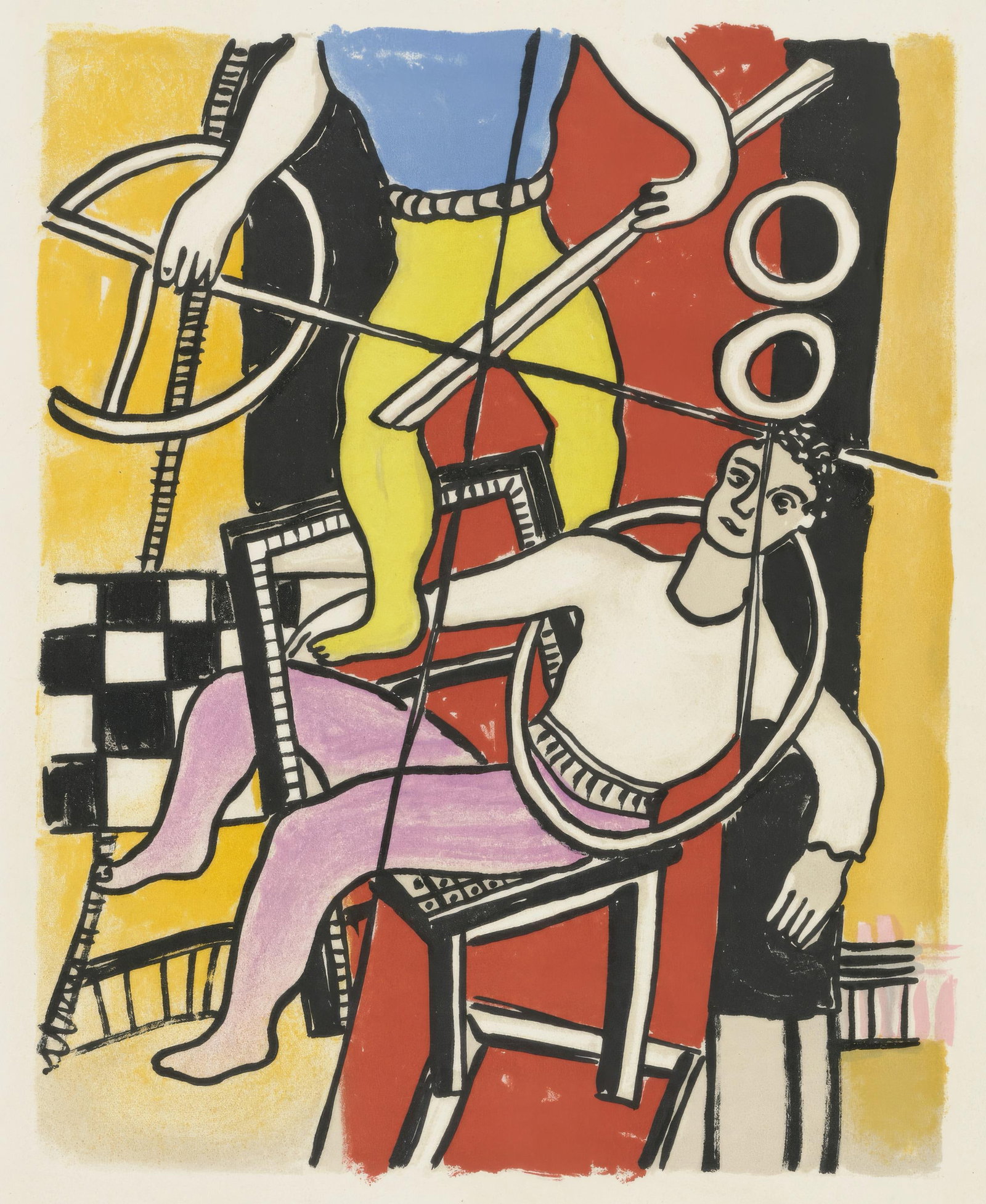 Fernand Leger, Untitled, from Circus, Limited Edition Lithograph, 1950 (1 of 4)