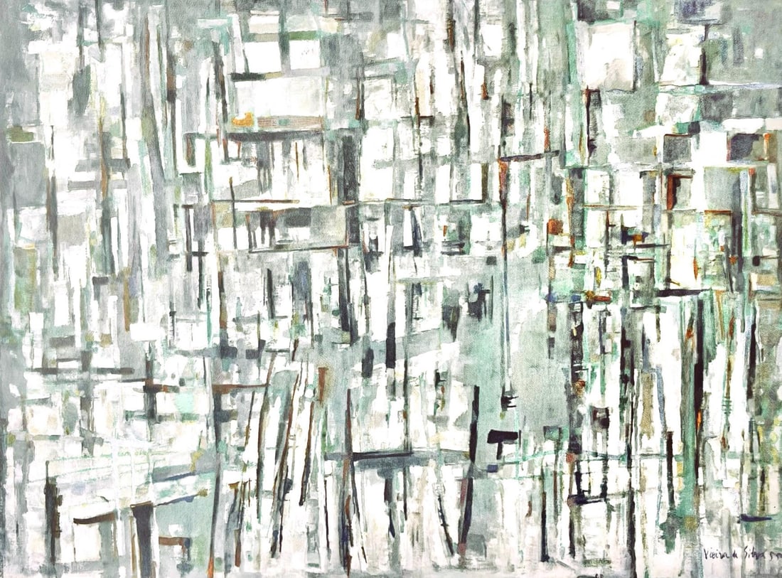 Vieira da Silva, Sylvestre, Vieira da Silva, Peintres d'aujourd'hui, Limited Edition Heliogravure: Heliogravure on velin paper. Paper Size: 10.83 x 13.78 inches. Inscription: Signed in the plate and unnumbered, as issued. Notes: From the folio, Vieira da Silva, Peintres d'aujourd'hui, 1960. Publish