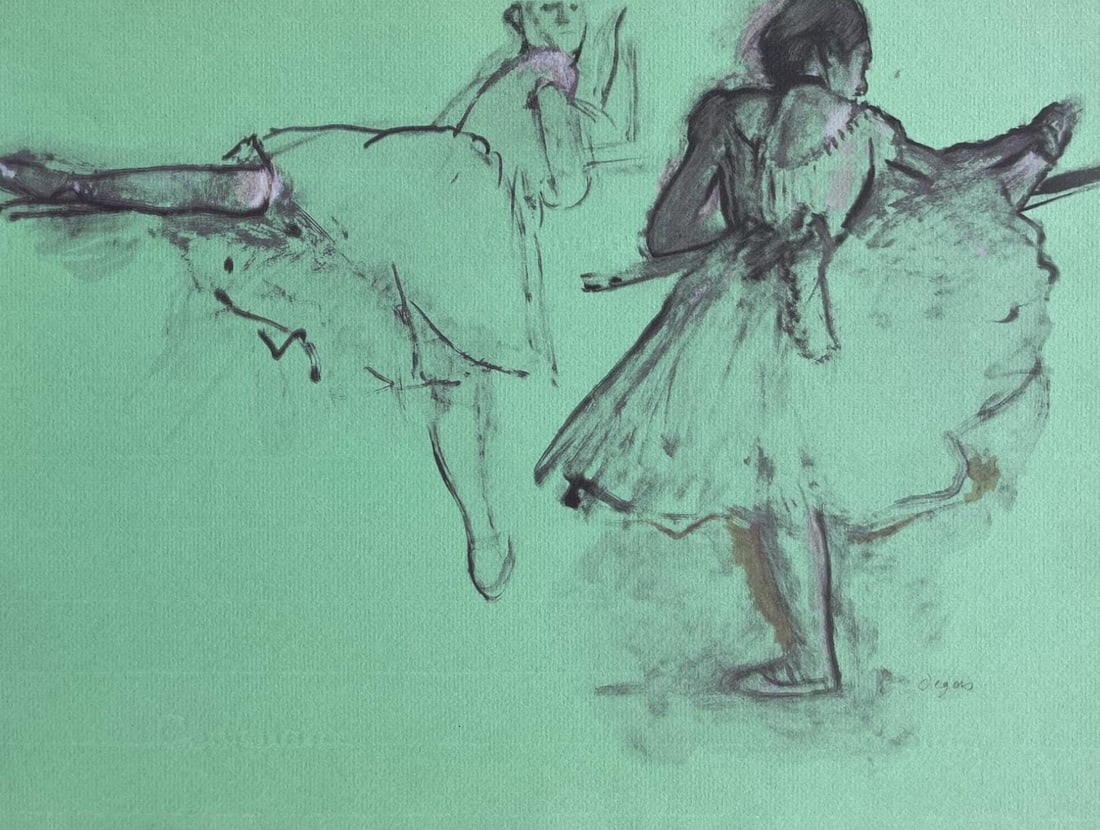 Edgar Degas, Dancer at the bar, Limited Edition Lithograph (1 of 4)