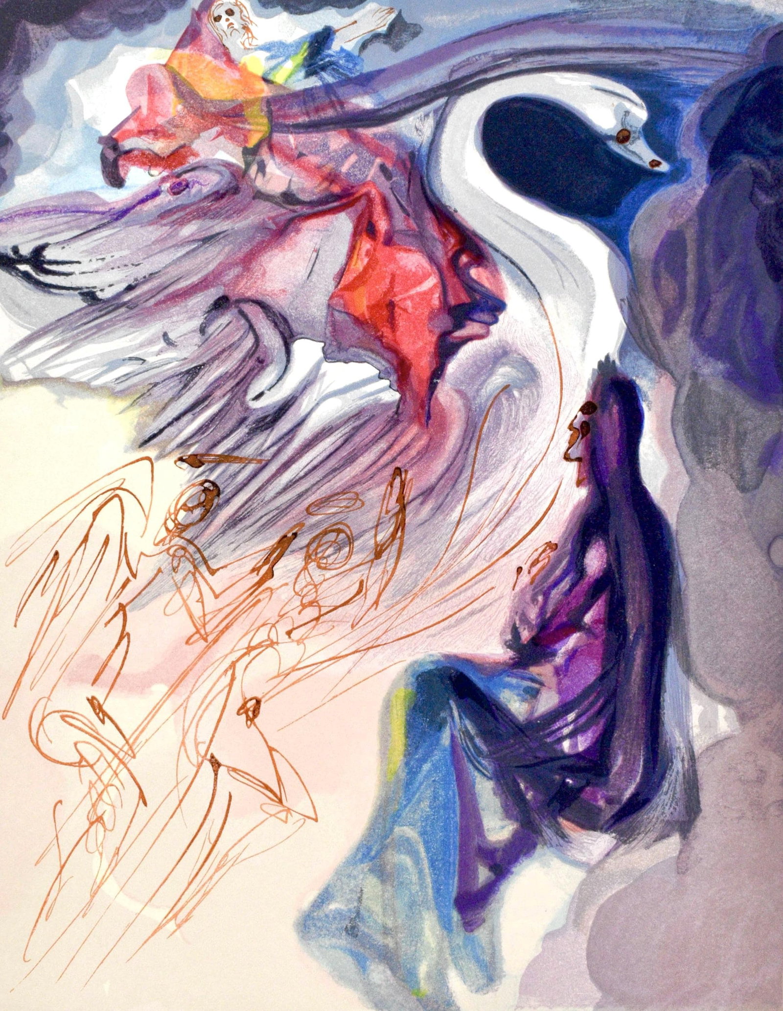 Salvador Dali, Le Paradis XIX (Michler/Lopsinger 1039-1138; Field 189-200), La Divine Comedie, (1 of 4)