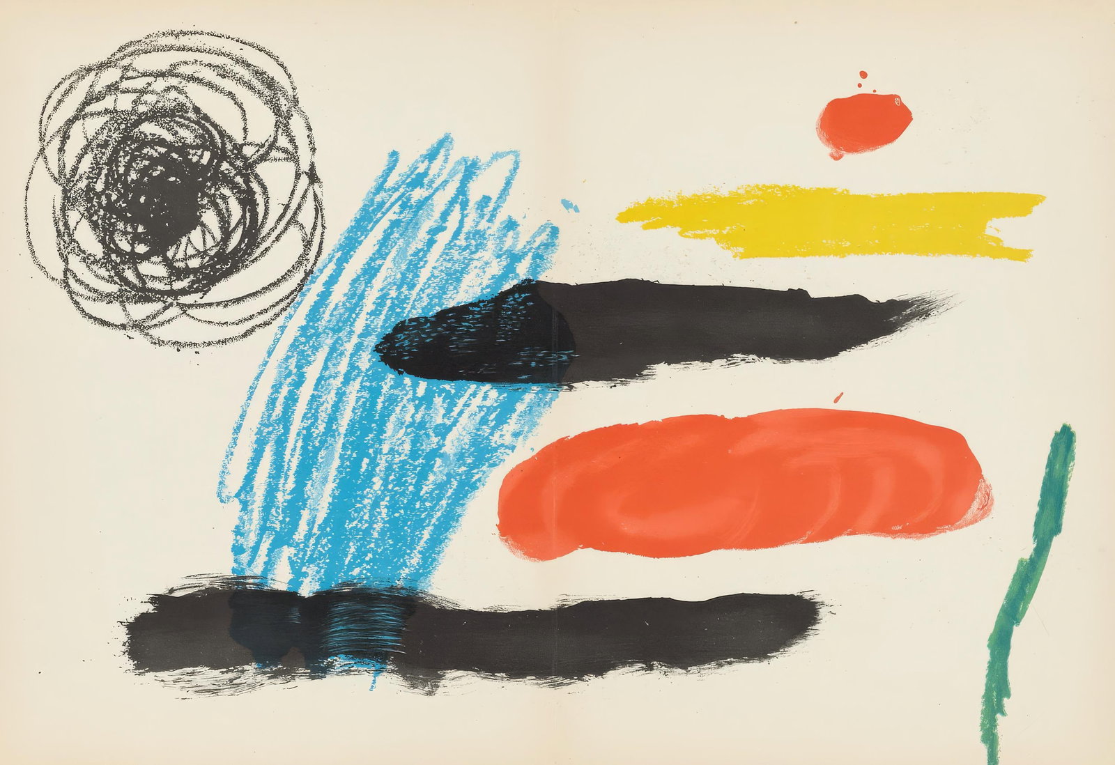 Joan Miro, Untitled, from Miro, Recent Unpublished Work, Limited Edition Lithograph, 1964 (1 of 4)