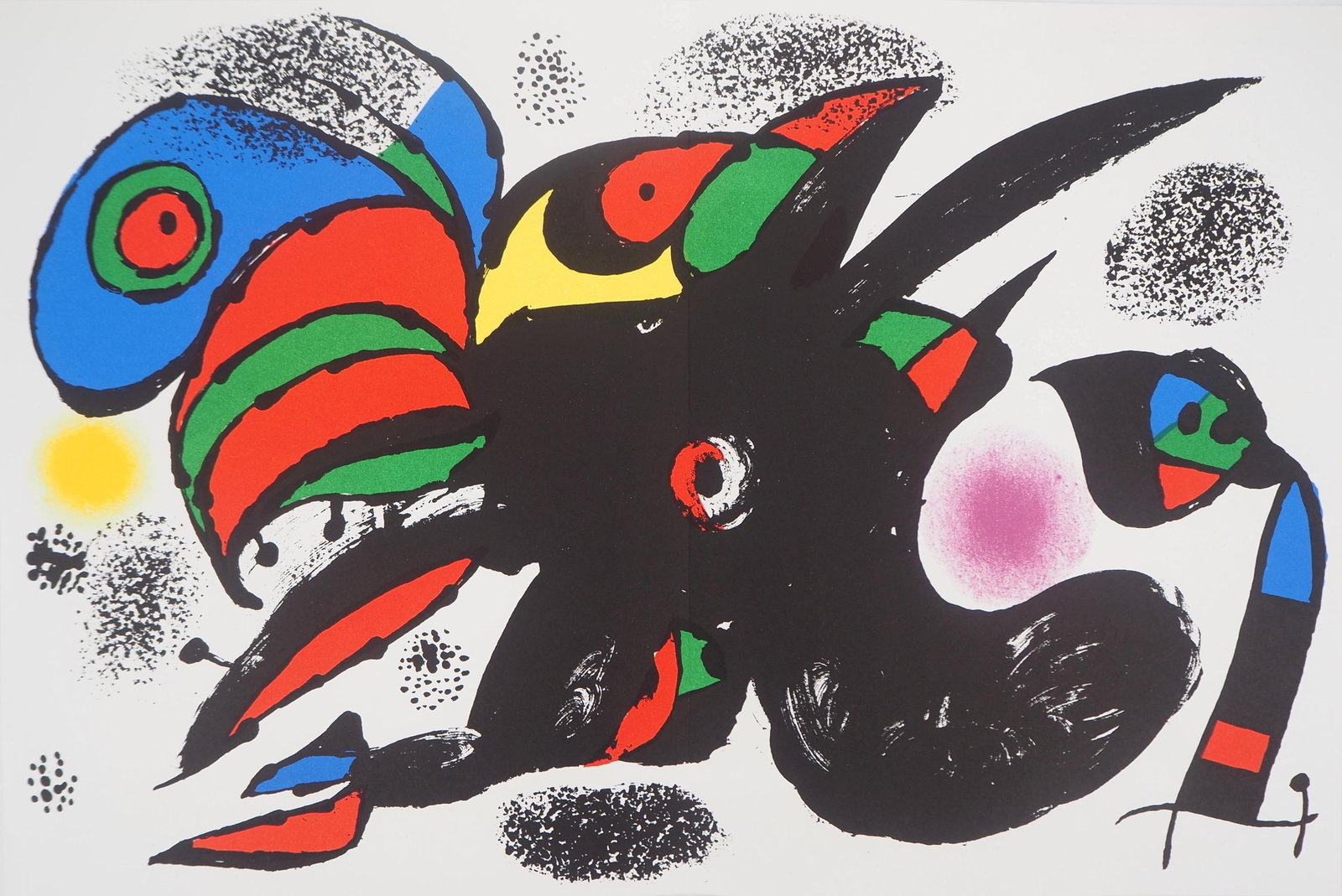 Joan Miro, Composition, XXe siecle, Limited Edition Lithograph (1 of 4)