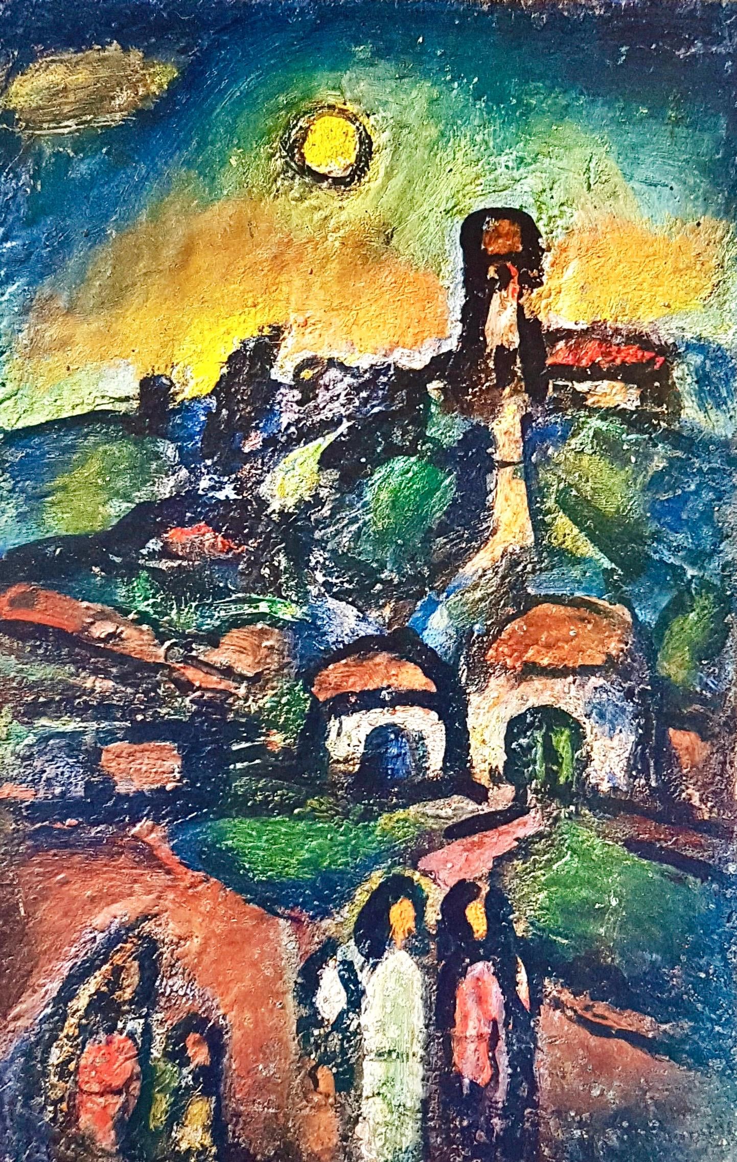 Georges Rouault, Automne, Stella Vespertina, Limited Edition Heliogravure: Heliogravure on velin pur fil du Marais paper, archivally mounted on a larger velin pur fil du Marais support sheet, as issued Paper Size: 12 x 7.25 inches, image; 19.25 x 15.25 inches, overall. Inscr