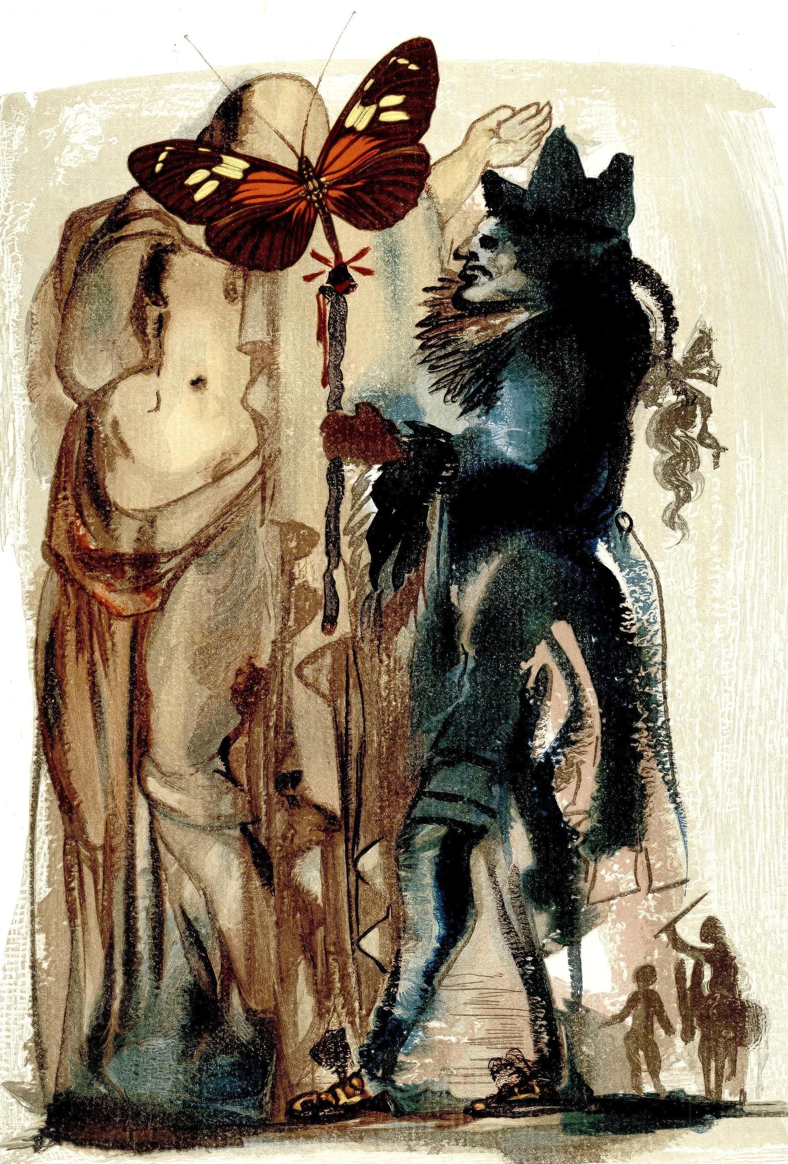 Salvador Dali, Untitled, from The Three-Cornered Hat, Limited Edition Engraving, 1958 (1 of 4)