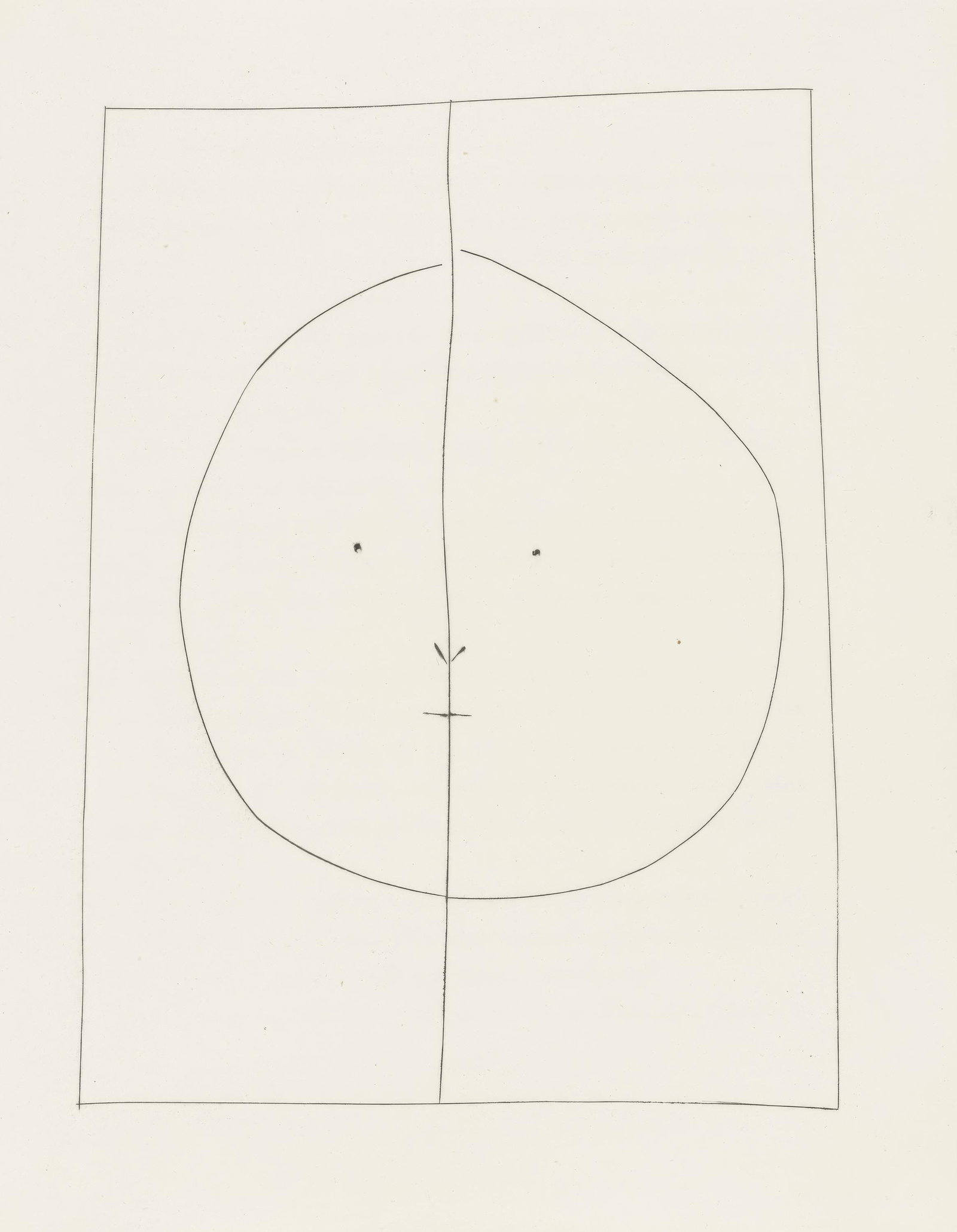 Pablo Picasso, Untitled, from Carmen, Limited Edition Engraving, 1949: This exquisite engraving by Pablo Picasso (1881-1973), titled Sans titre (Untitled), from the folio Picasso, Carmen (Picasso, Carmen), originates from the 1949 edition published by La Bibliotheque Fra