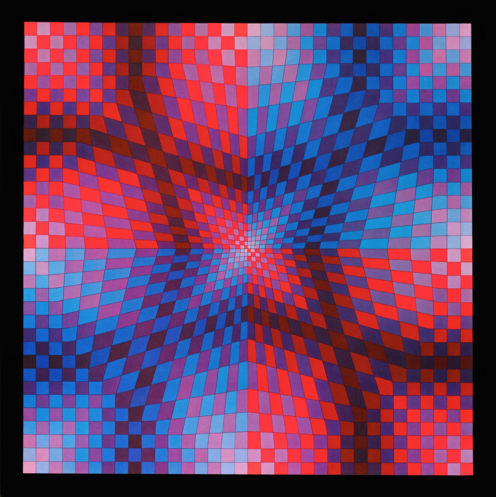 Victor Vasarely, Pauk-Arny, from Progressions II, Original Edition Heliogravure, 1972 (1 of 4)