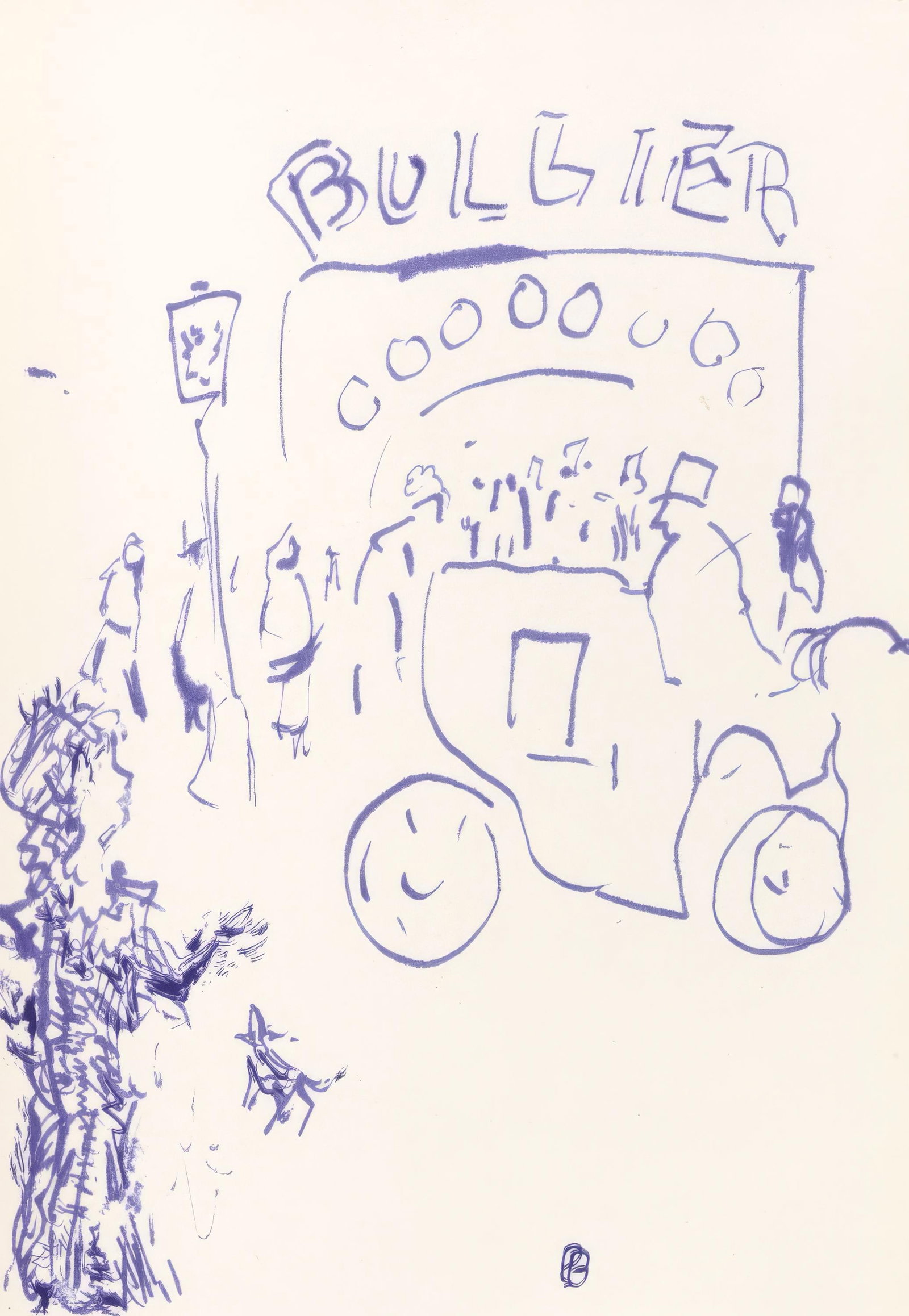 Pierre Bonnard, Untitled, from Correspondances, Limited Edition Lithograph, 1944 (1 of 4)