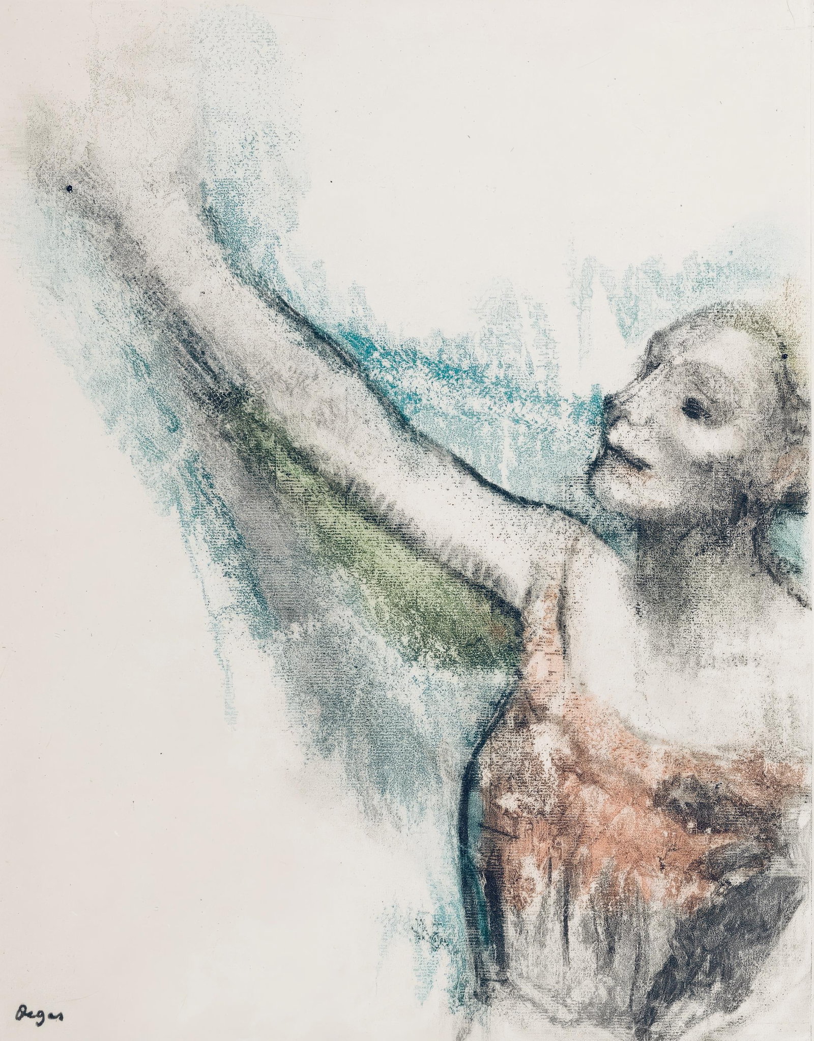 Edgar Degas, Dancer, from Dance Drawings, Limited Edition Engraving, 1936: This exquisite engraving by Edgar Degas (1834-1917), titled Danseuse (Dancer), originates from the celebrated album Degas Danse dessin (Degas Dance Drawings), published by Ambroise Vollard, Paris, and