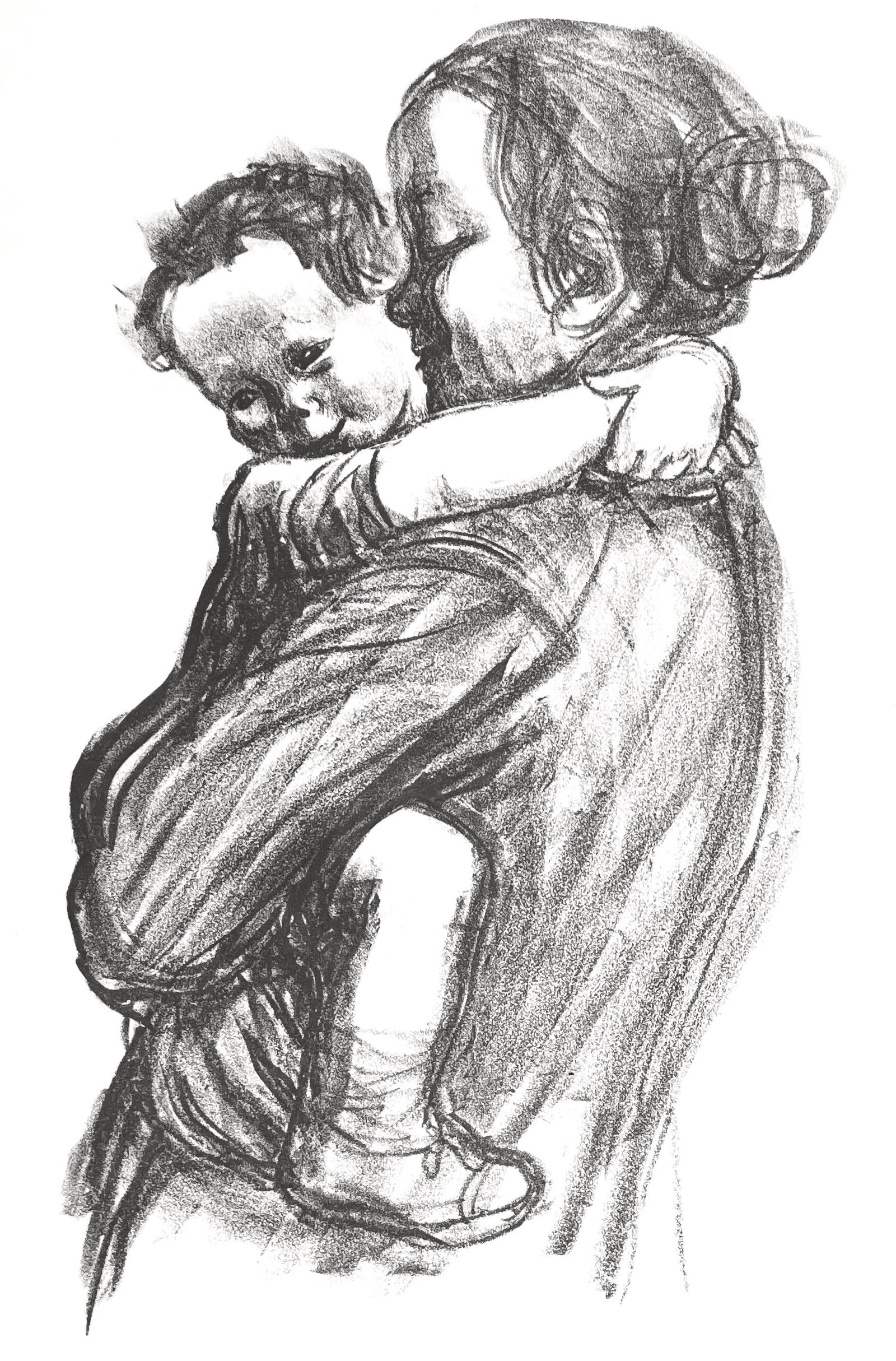 Kathe Kollwitz, Mother with Child, from Ten Lithographs, Limited Edition Lithograph, 1941 (1 of 4)
