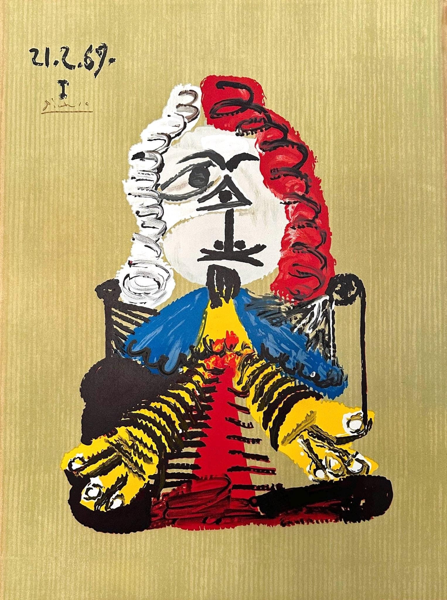 Pablo Picasso, Composition (Orozco 207-261), Vingt-Neuf Portraits Imaginaires, Limited Edition (1 of 4)