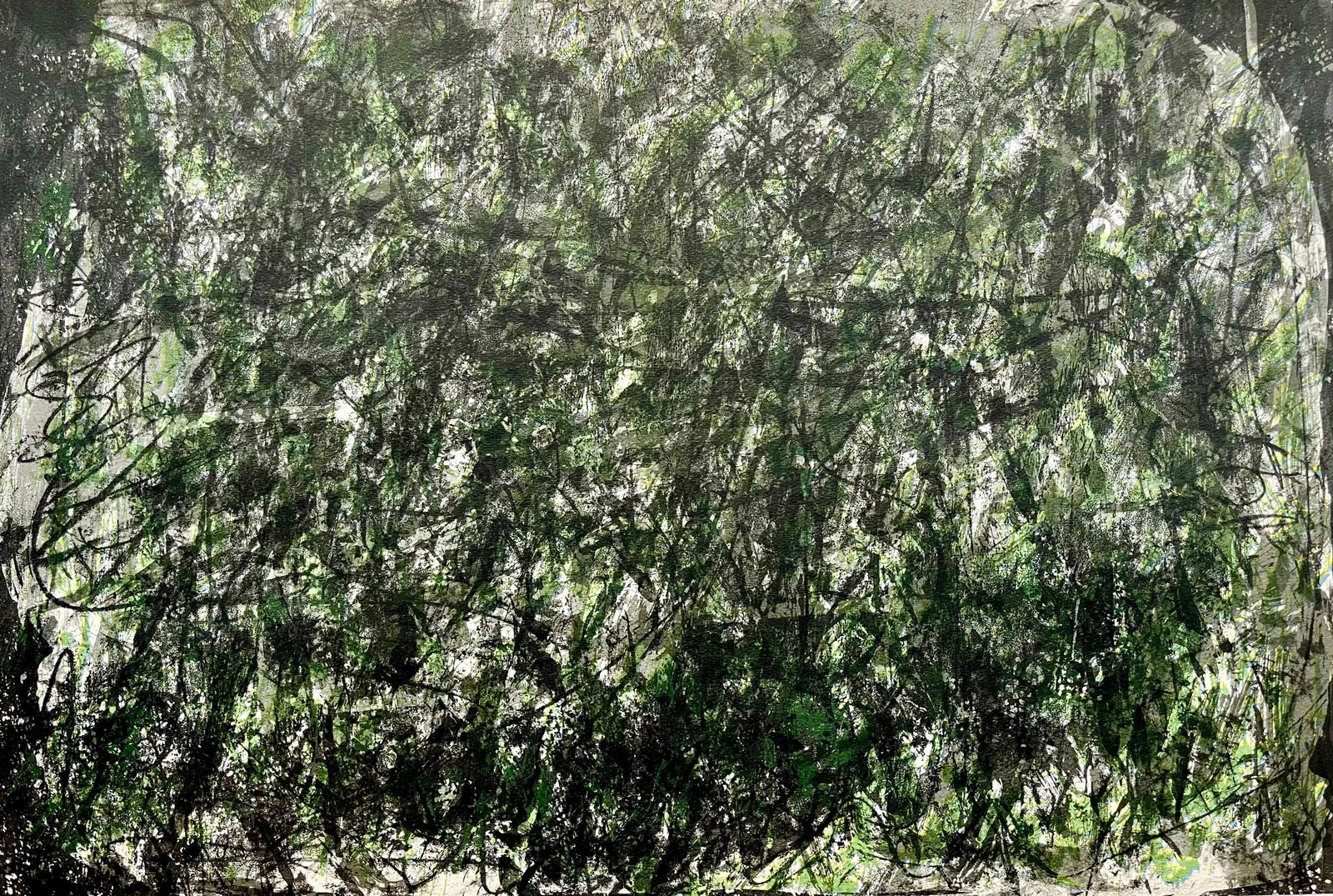 Francois Fiedler, Composition, Derriere le miroir, Limited Edition Lithograph (1 of 4)