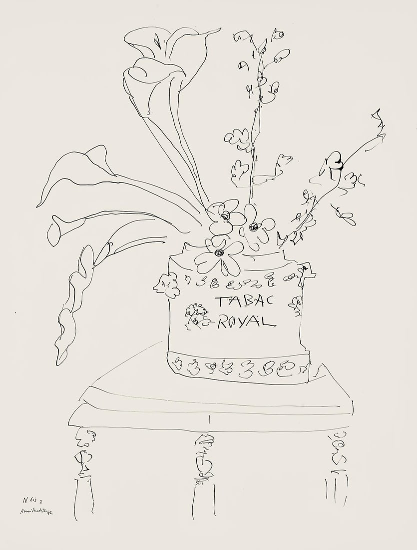 Henri Matisse, Serie N Gc'S, var. 2 (Duthuit 9), Henri Matisse, Dessins, Themes et variations,: Lithograph on velin pur fil paper. Paper Size: 12.875 x 9.625 inches. Excellent condition. Inscription: Signed in the plate and unnumbered, as issued. Notes: From the folio, Henri Matisse, Dessins, Th