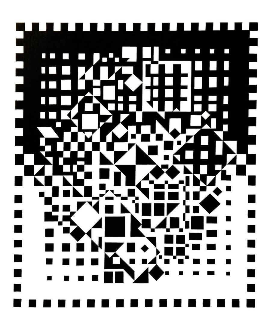 Victor Vasarely, Composition, Croisees, Limited Edition Heliogravure (1 of 4)