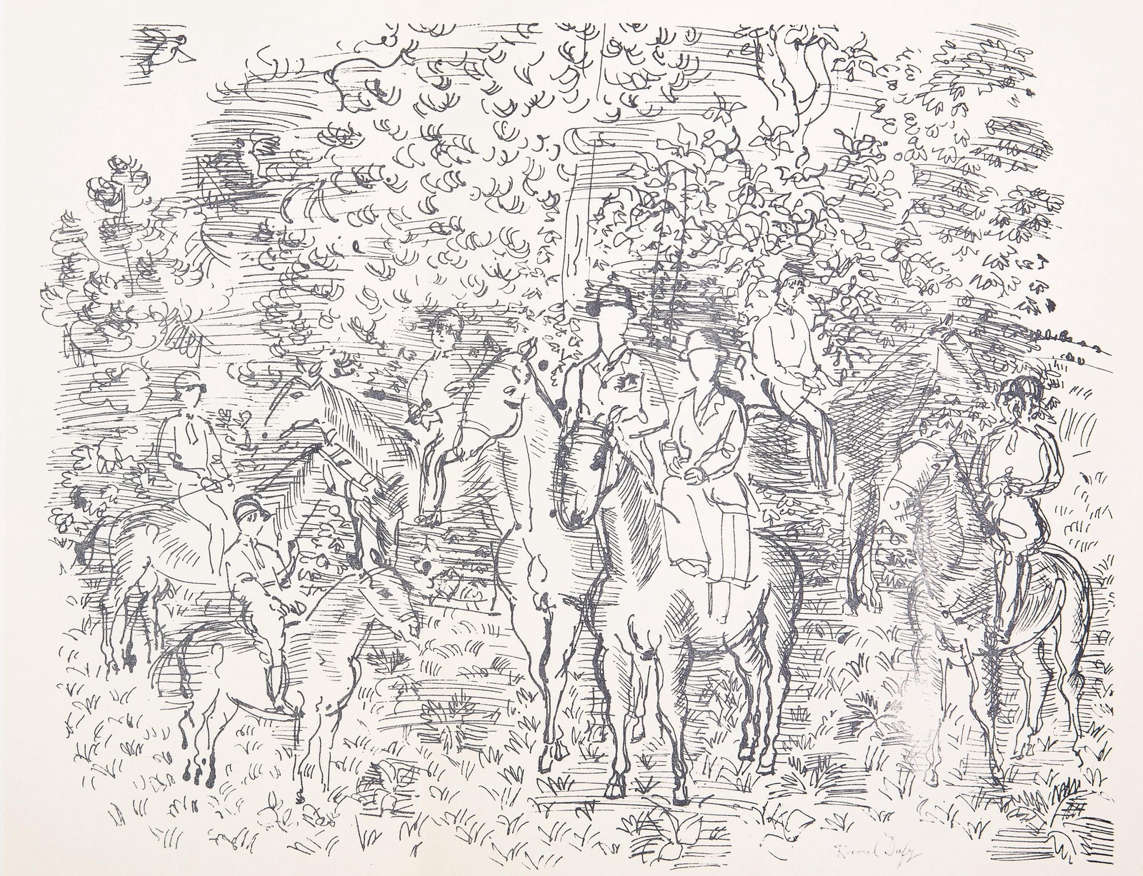 Raoul Dufy, Dessin, Lettre a mon peintre Raoul Dufy, Limited Edition Lithograph (1 of 4)