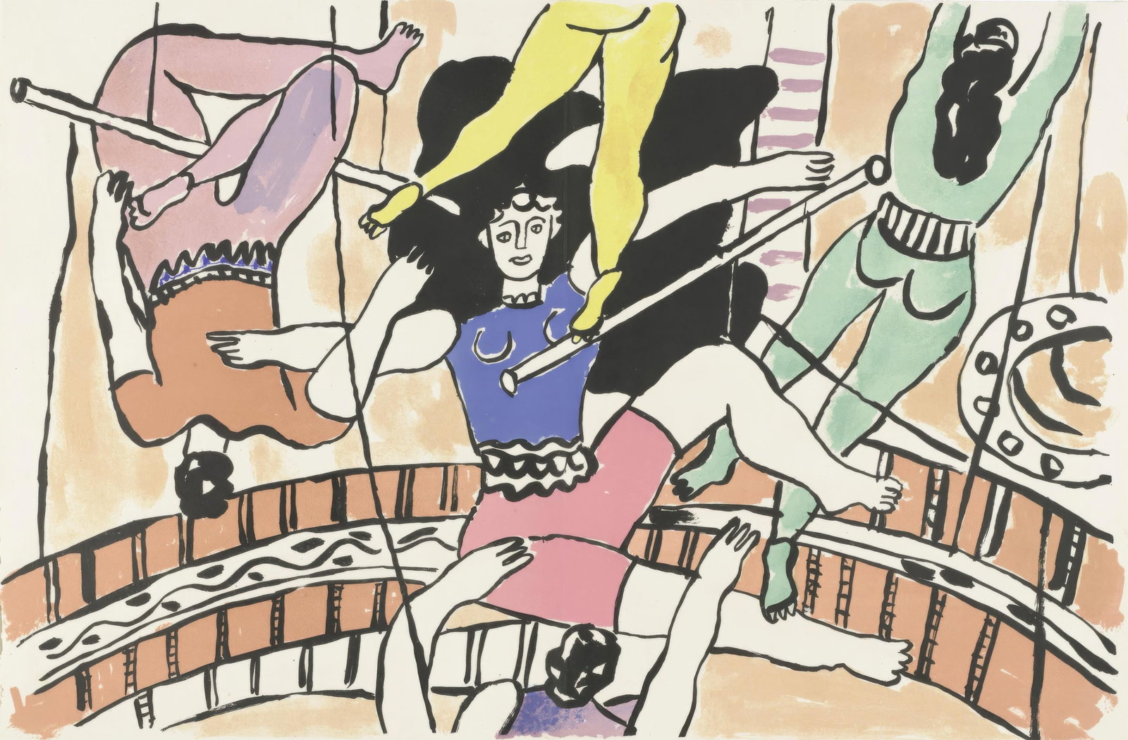 Fernand Leger, Untitled, from Circus, Limited Edition Lithograph, 1950 (1 of 4)