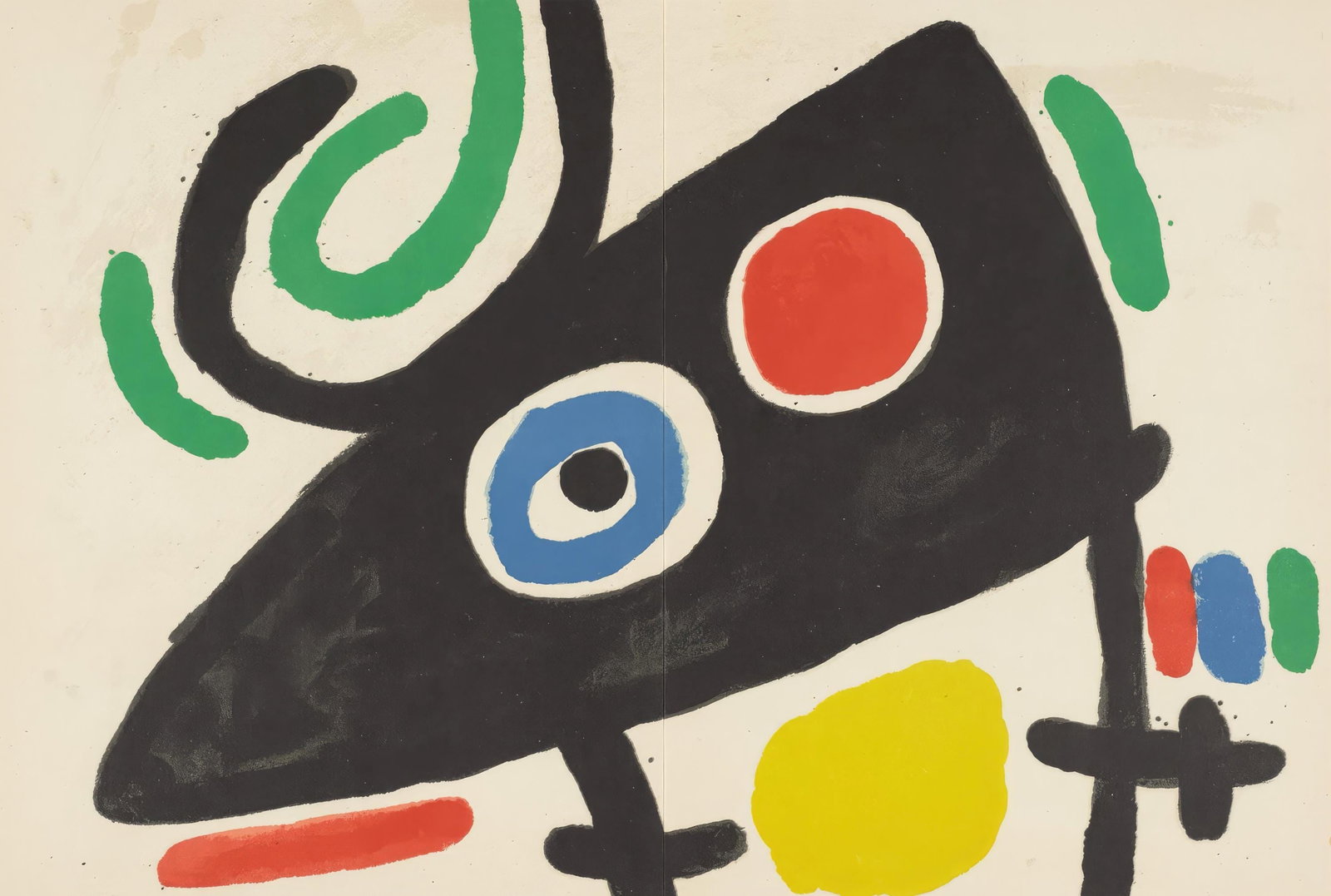 Joan Miro, Untitled, from Tarragona Tapestry, Limited Edition Lithograph, 1972 (1 of 4)