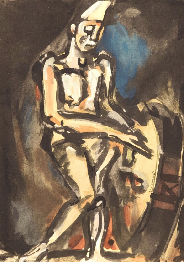 Georges Rouault, Portrait, Douze Contemporains, Limited Edition Lithograph (1 of 4)