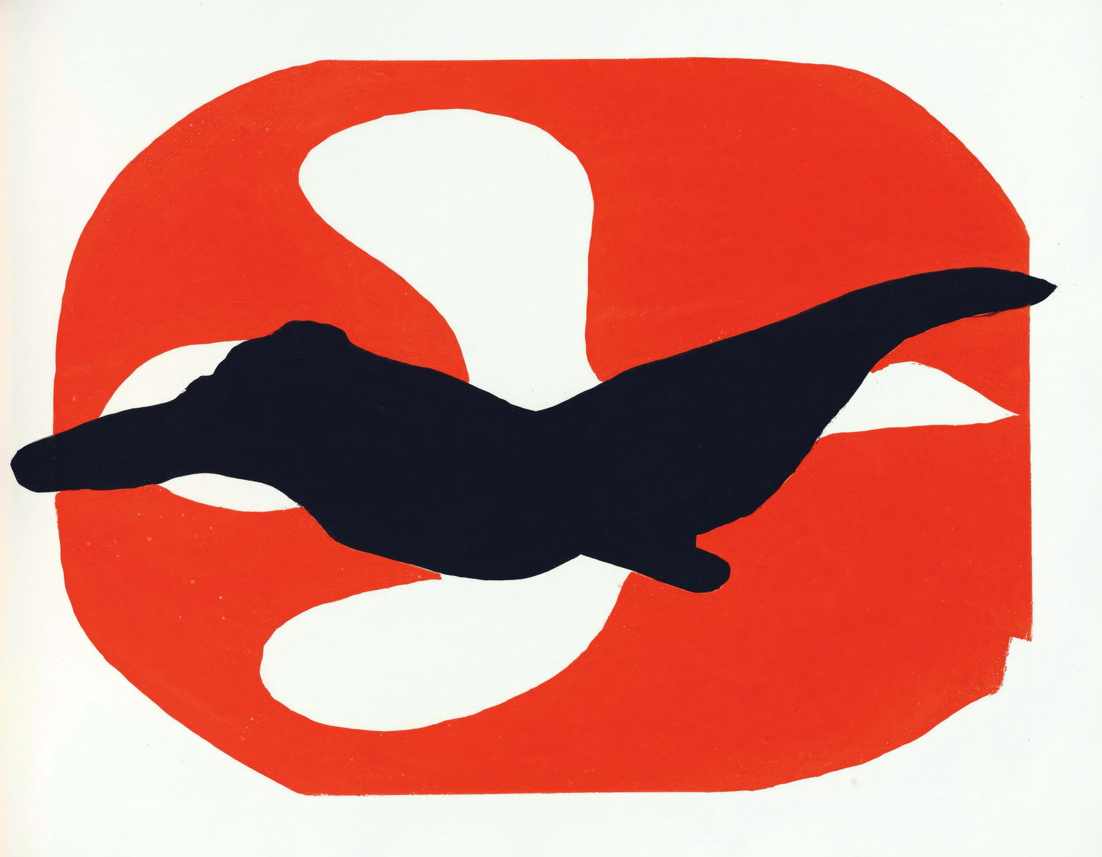 Georges Braque, Untitled, from Birds, Saint-John Perse, Limited Edition Collotype, 1966 (1 of 4)