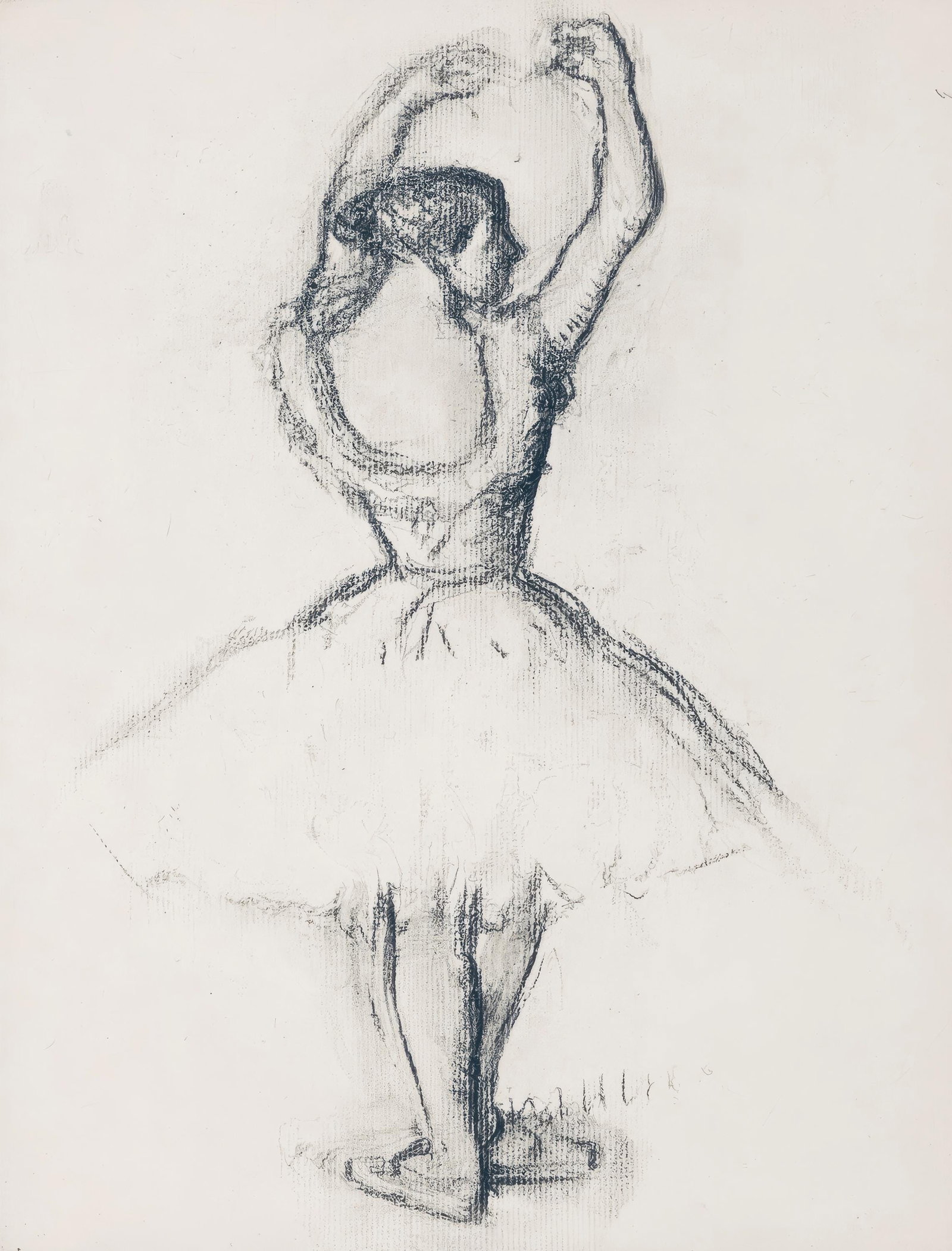 Edgar Degas, Dancer, from Dance Drawings, Limited Edition Engraving, 1936: This exquisite engraving by Edgar Degas (1834-1917), titled Danseuse (Dancer), originates from the celebrated album Degas Danse dessin (Degas Dance Drawings), published by Ambroise Vollard, Paris, and