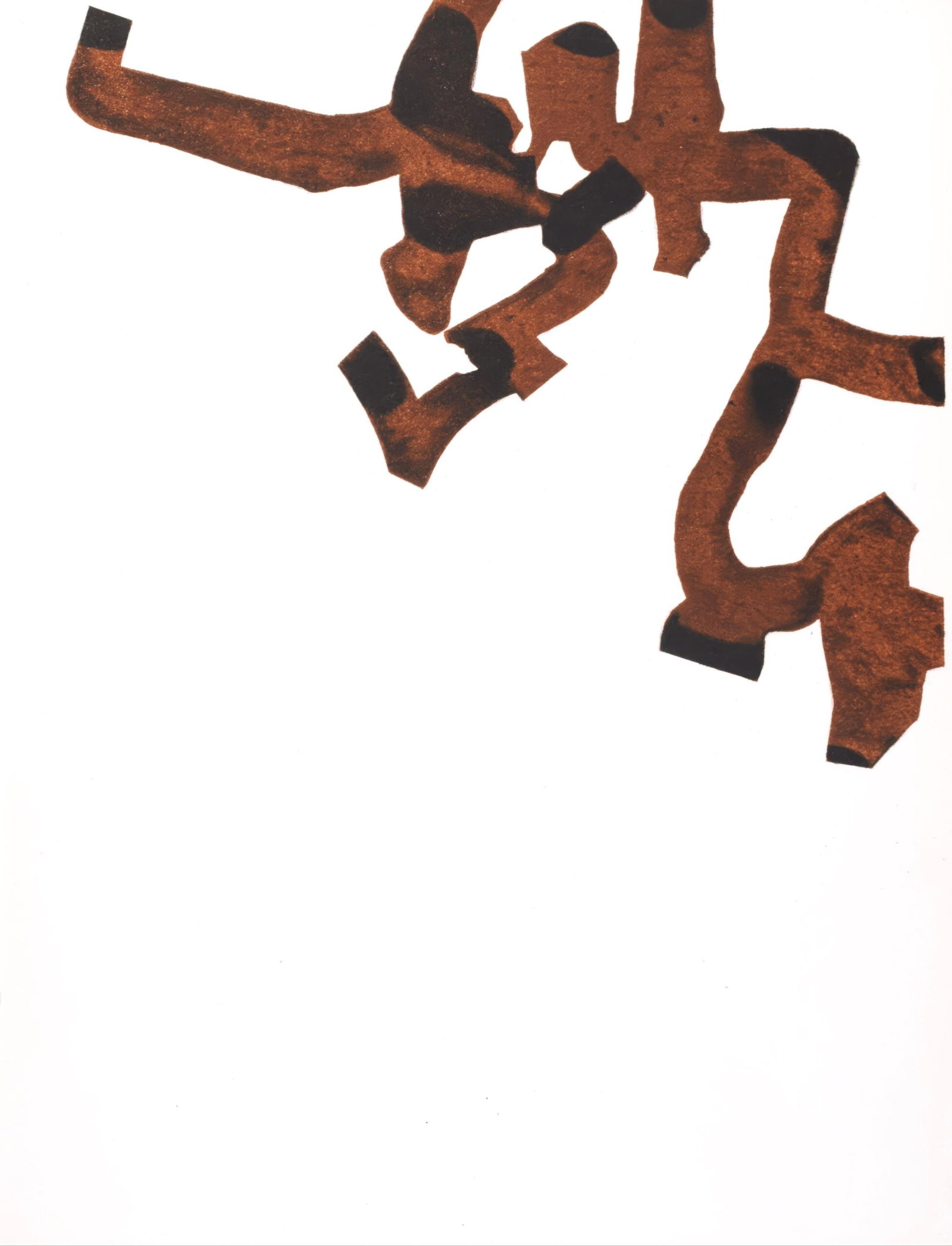 Eduardo Chillida, Untitled, from Derriere le miroir, Maeght Editeur, Limited Edition Lithograph,: This exquisite lithograph by Eduardo Chillida (1924-2002), titled Sans titre (Untitled), from the album Lithographies et eaux-fortes originales, livres illustres originaux, affiches, Derriere Le Miroi