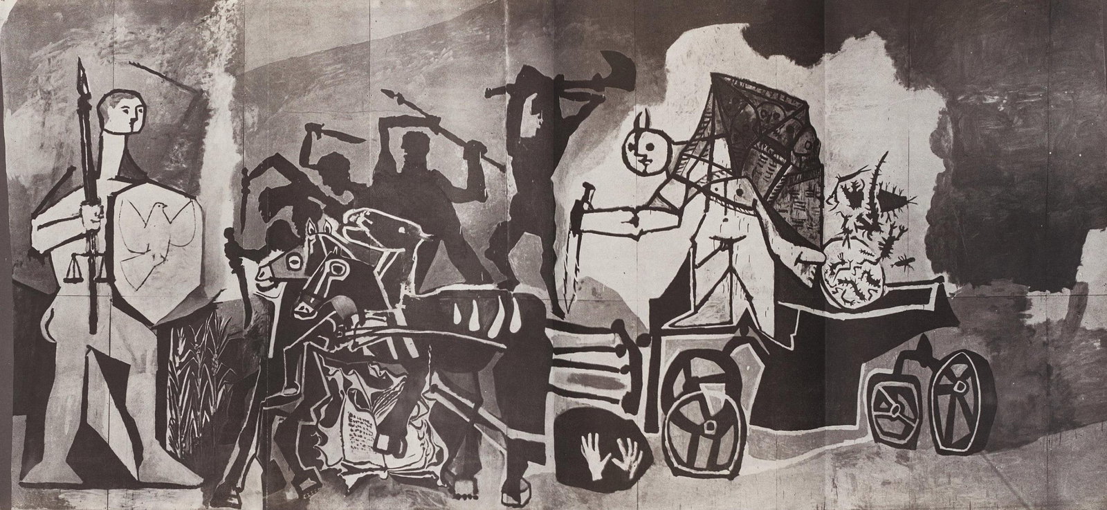 Pablo Picasso, Composition (Cramer 67; Bloch 748; Mourlot 245; Bloch, Books 66), La Guerre et la (1 of 4)